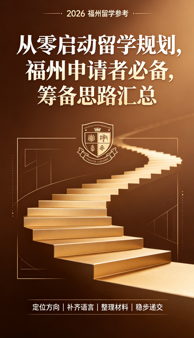 从零启动留学规划，福州申请者必备筹备思路汇总