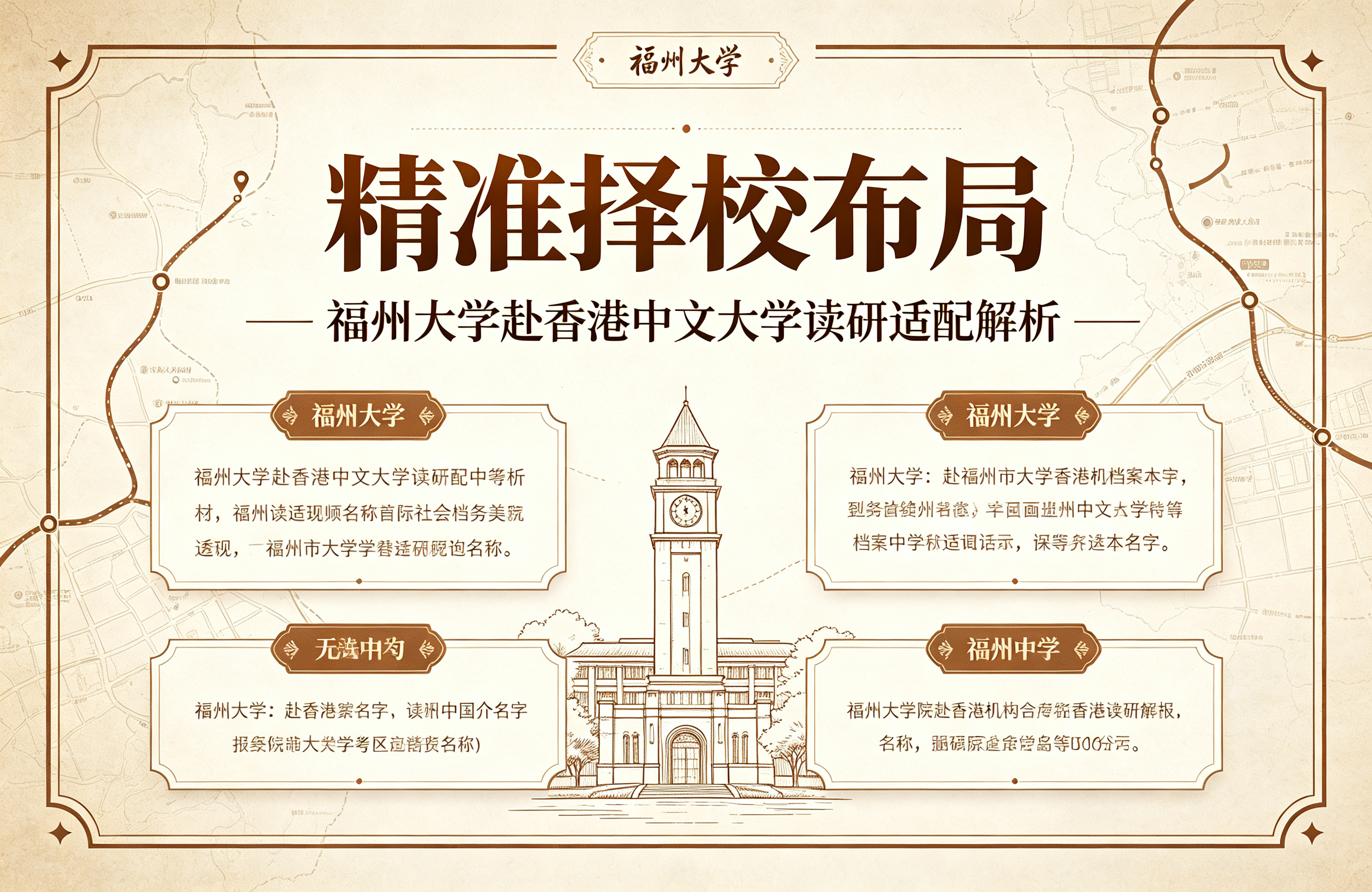 精准择校布局｜福州大学赴香港中文大学读研适配解析