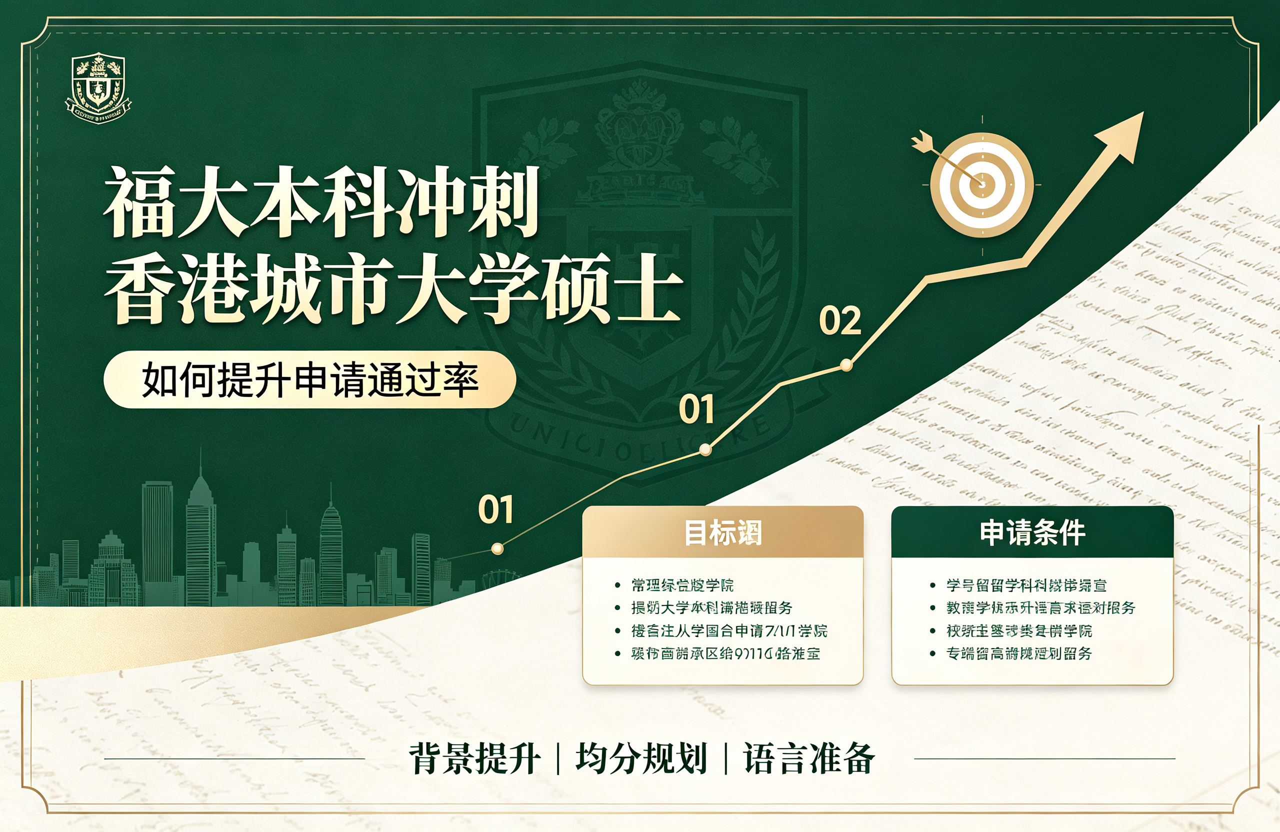 福大本科冲刺香港城市大学硕士，如何提升申请通过率