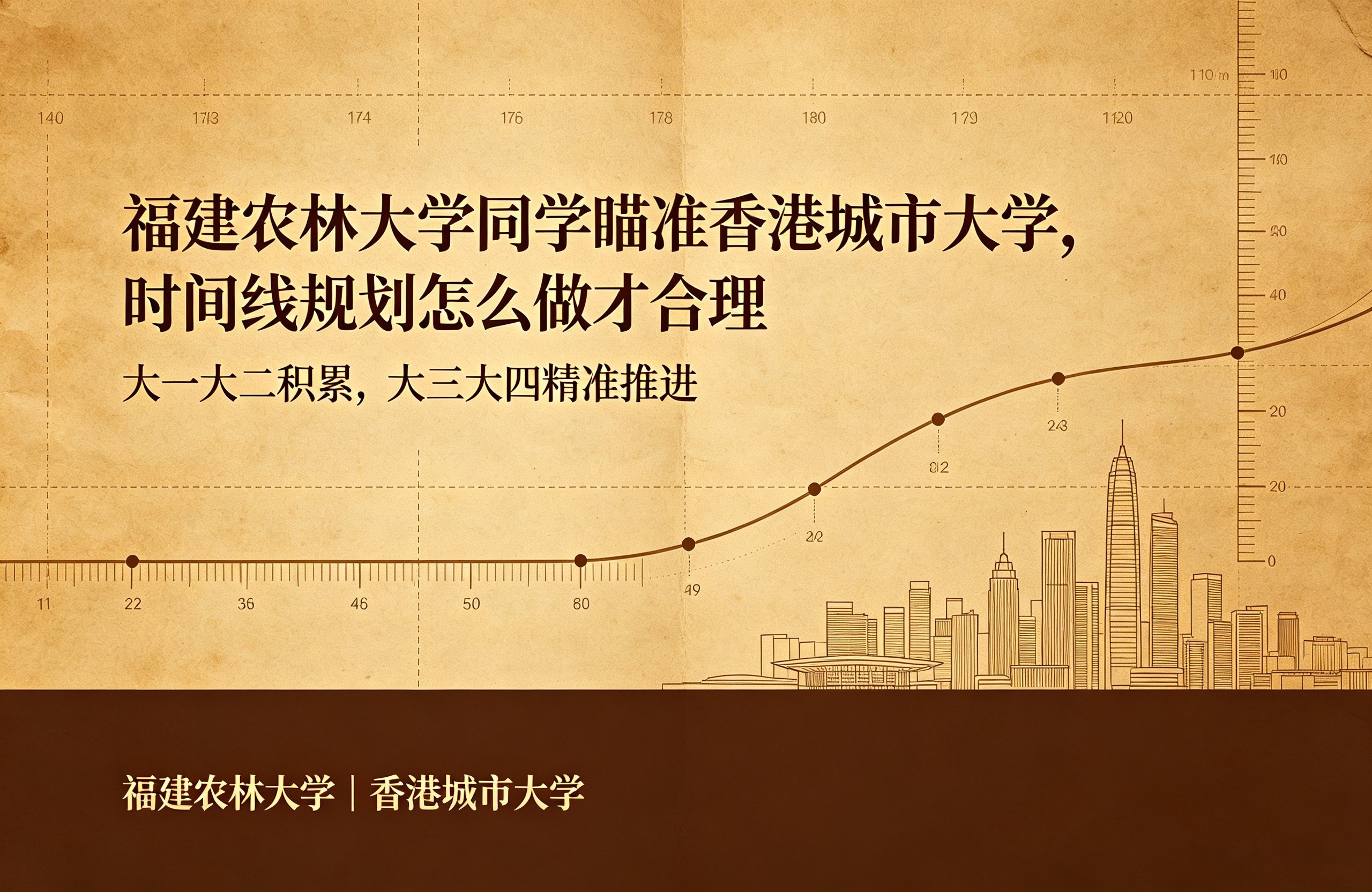 福建农林大学同学瞄准香港城市大学，时间线规划怎么做才合理