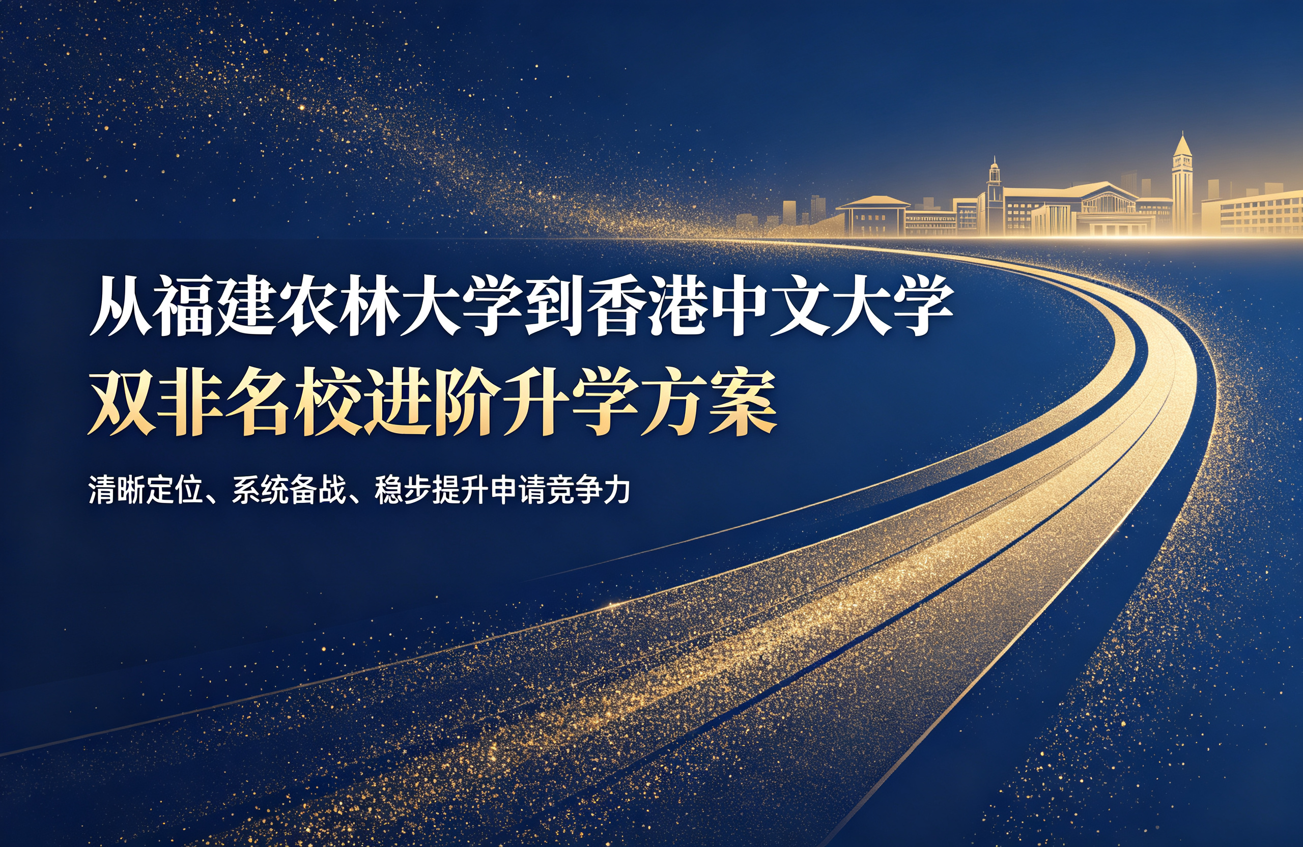 从福建农林大学到香港中文大学，双非名校进阶升学方案