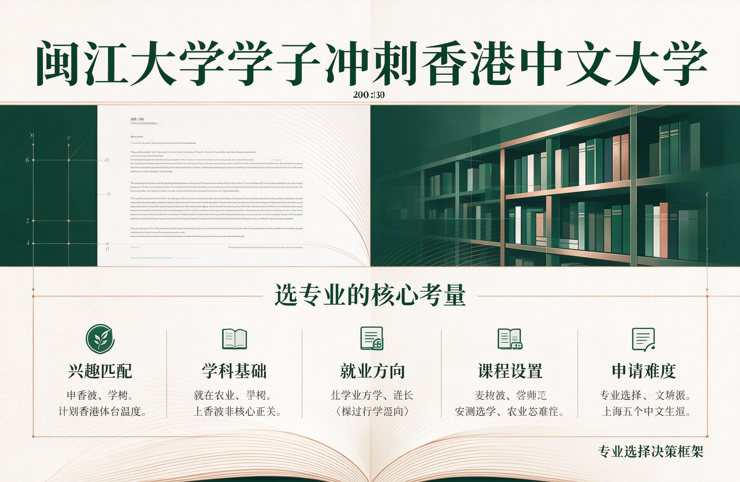 闽江大学学子冲刺香港中文大学，选专业的核心考量
