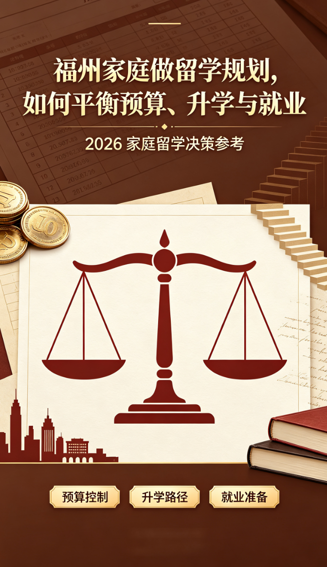 福州家庭做留学规划，如何平衡预算、升学与就业