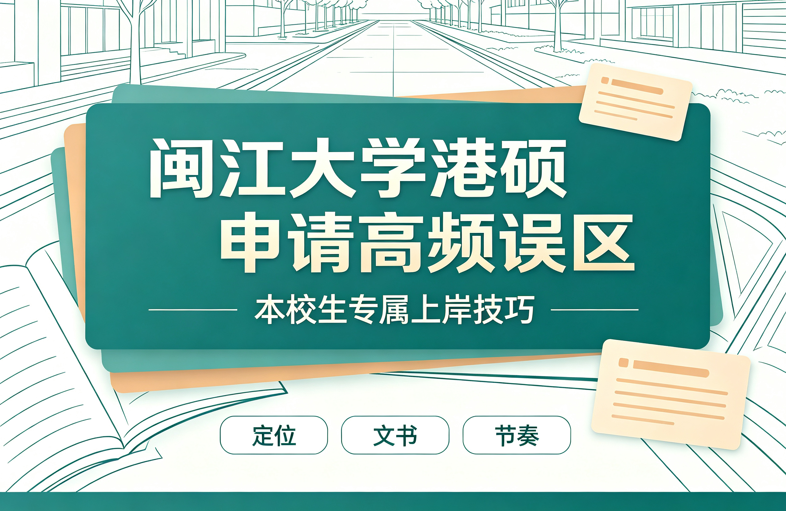 闽江大学港硕申请高频误区，本校生专属上岸技巧