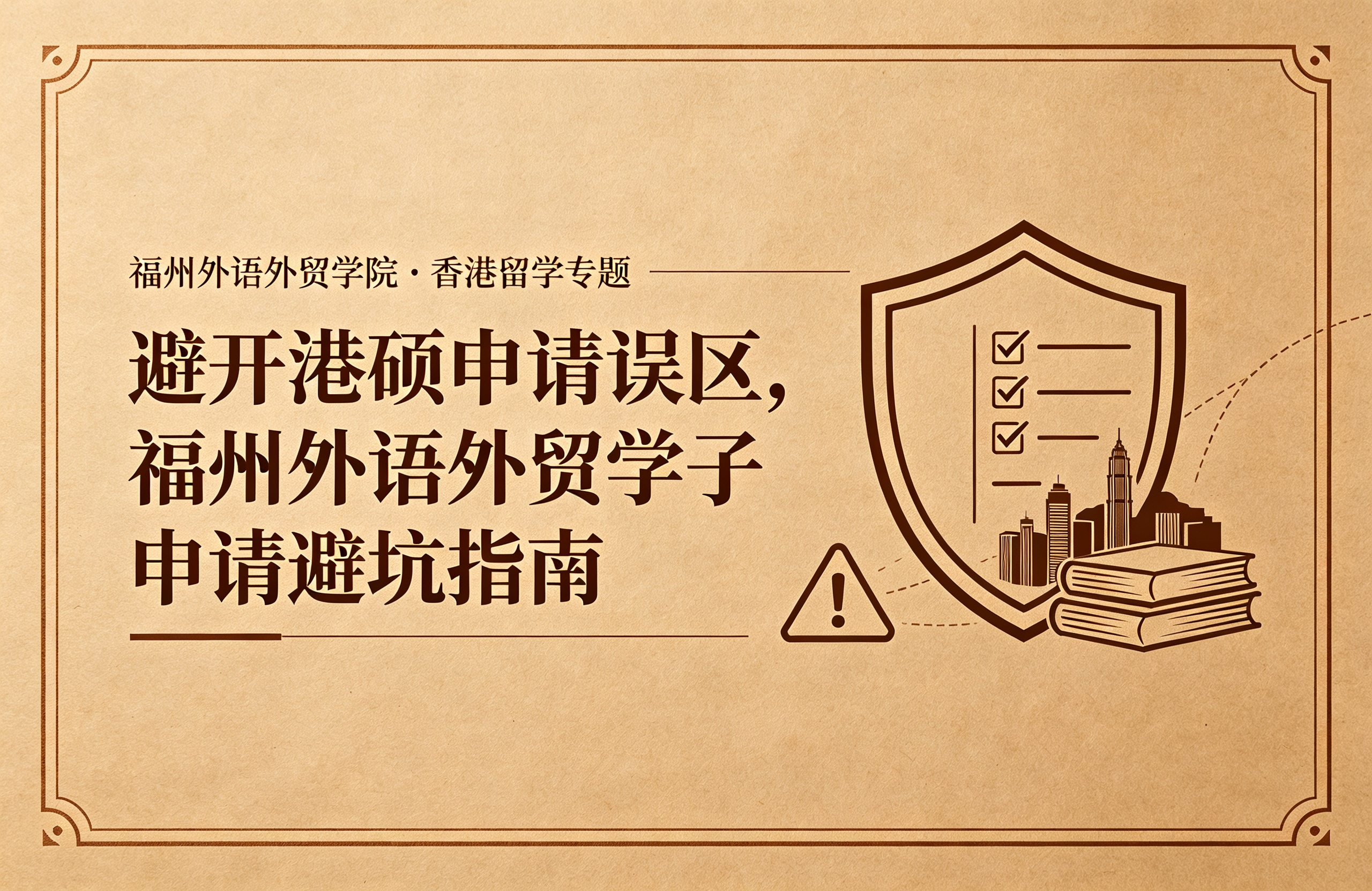 避开港硕申请误区，福州外语外贸学子申请避坑指南