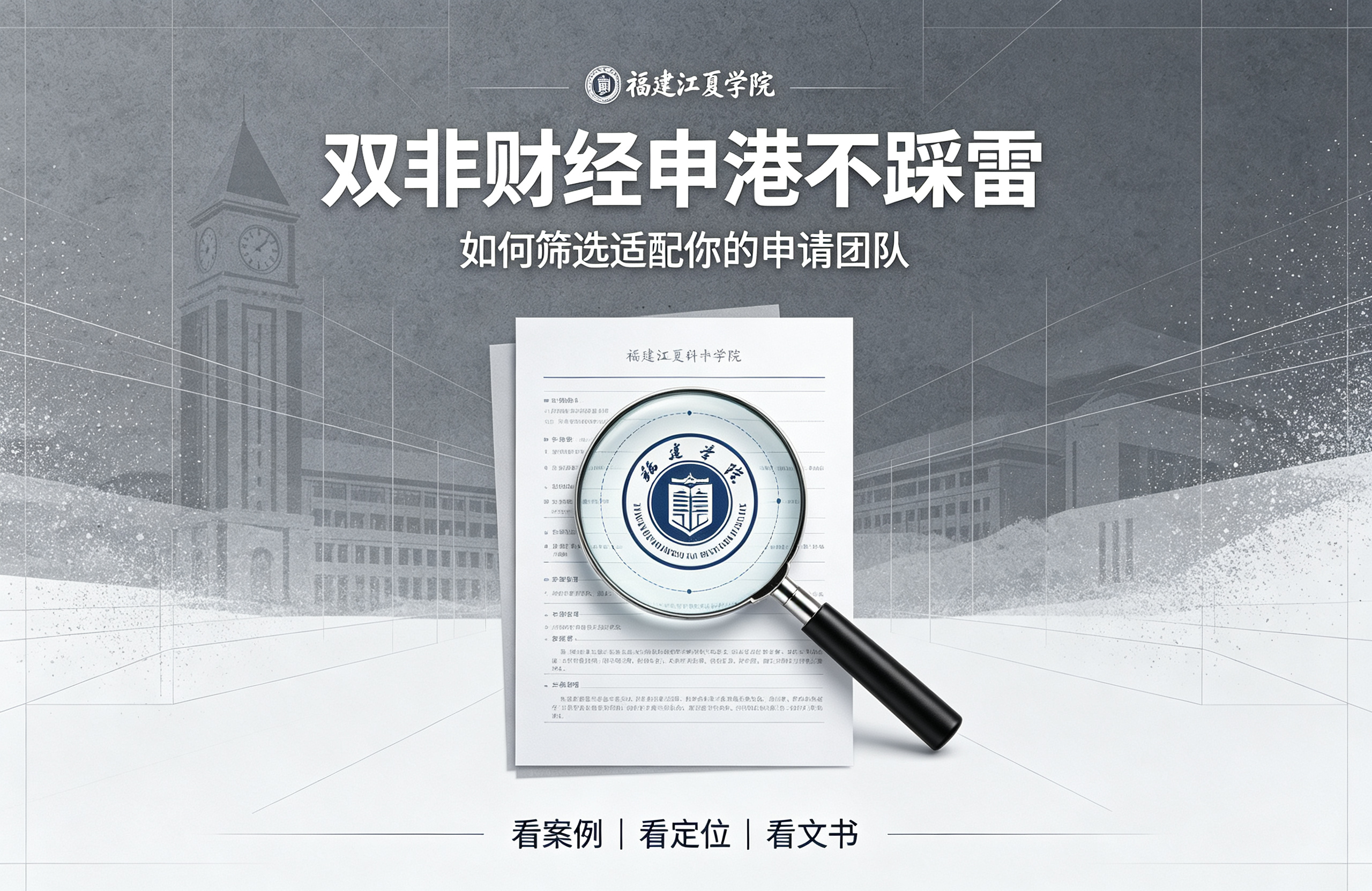 双非财经申港不踩雷！福建江夏学子如何筛选适配申请团队