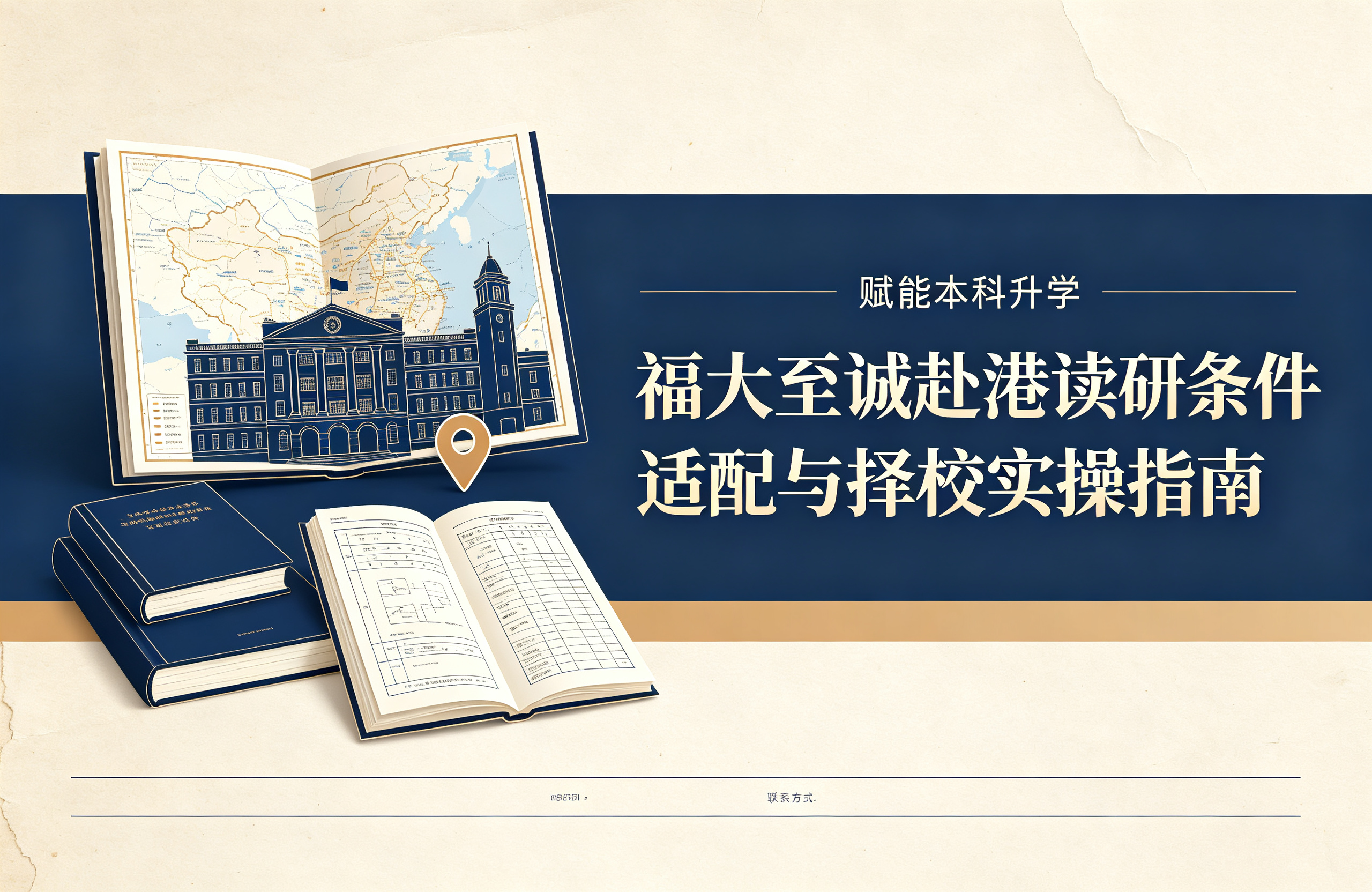 赋能本科升学｜福大至诚赴港读研条件适配与择校实操指南