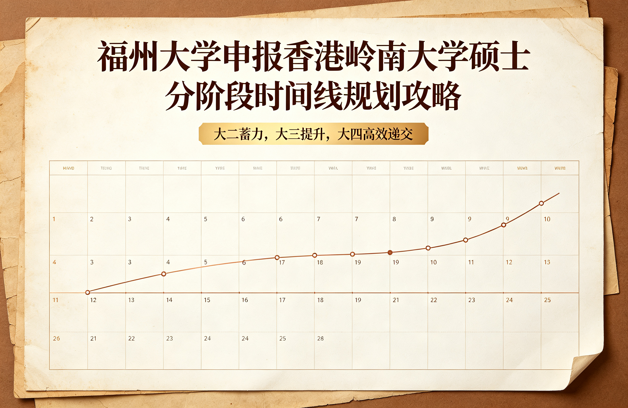 福州大学申报香港岭南大学硕士，分阶段时间线规划攻略