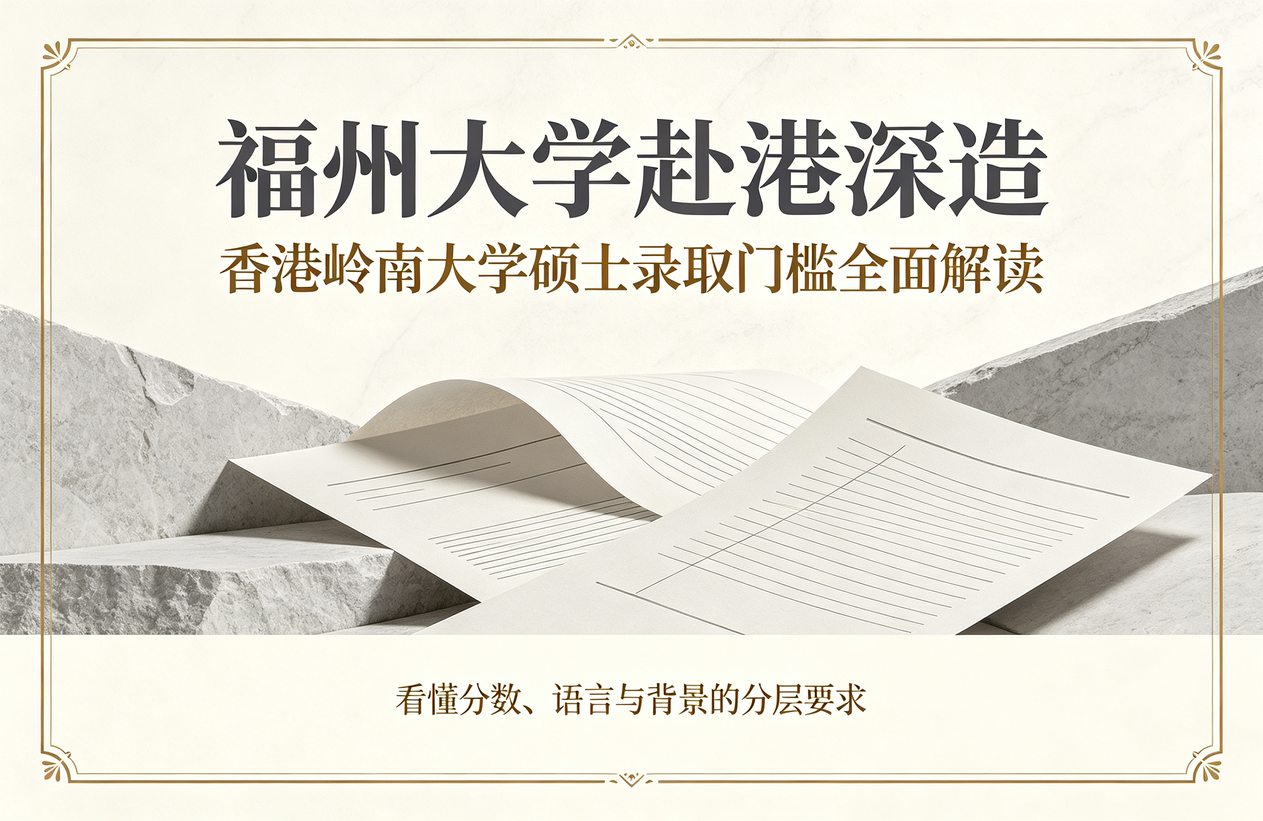 福州大学赴港深造：香港岭南大学硕士录取门槛全面解读