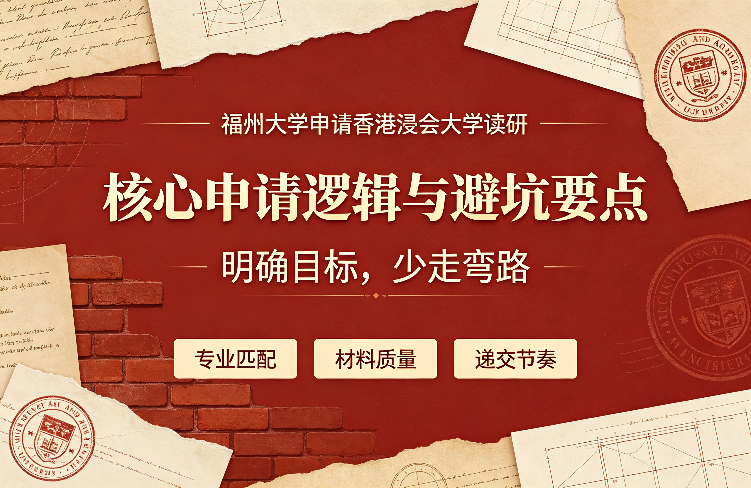 福州大学申请香港浸会大学读研，核心申请逻辑与避坑要点