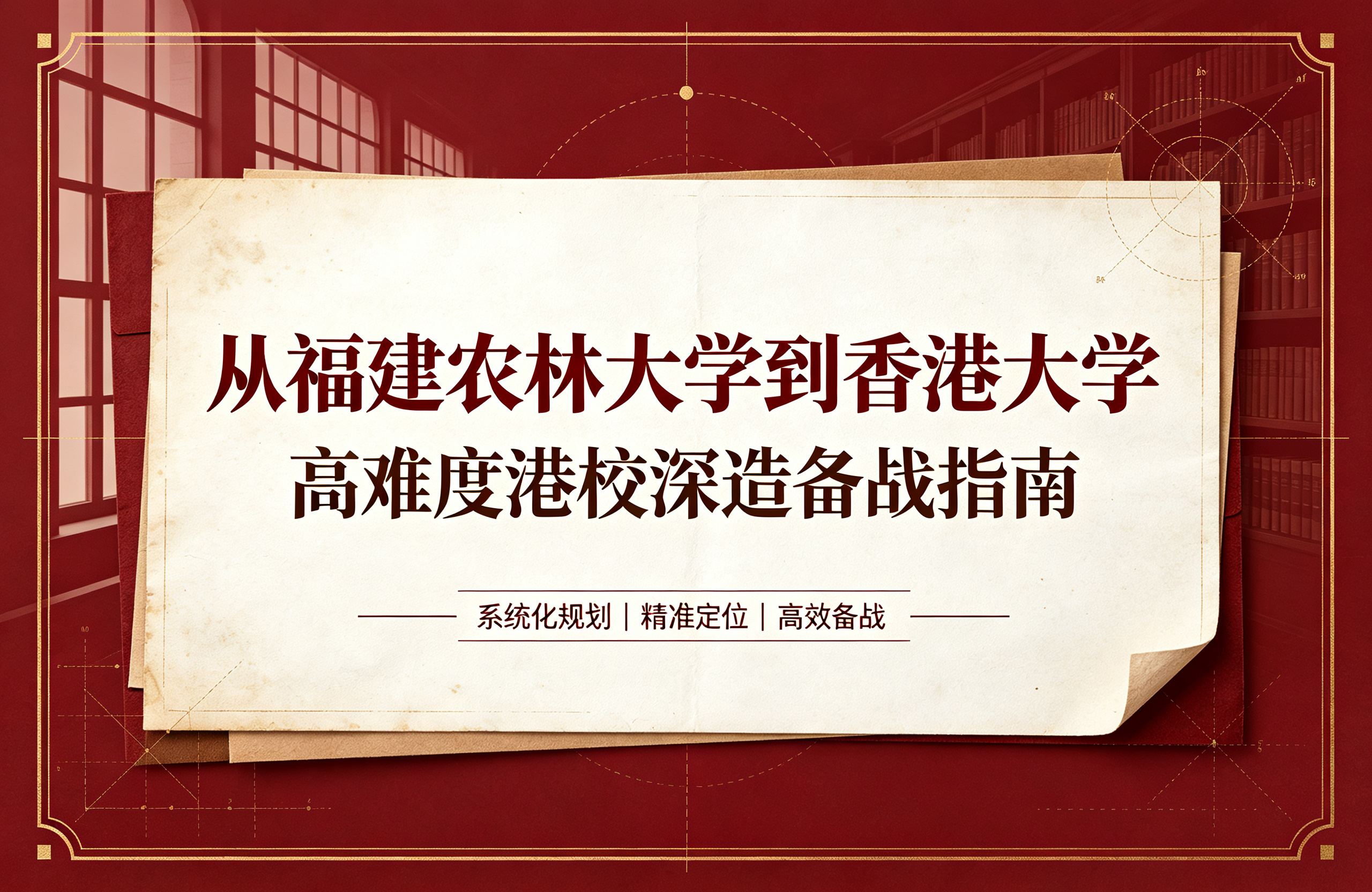 从福建农林大学到香港大学：高难度港校深造备战指南
