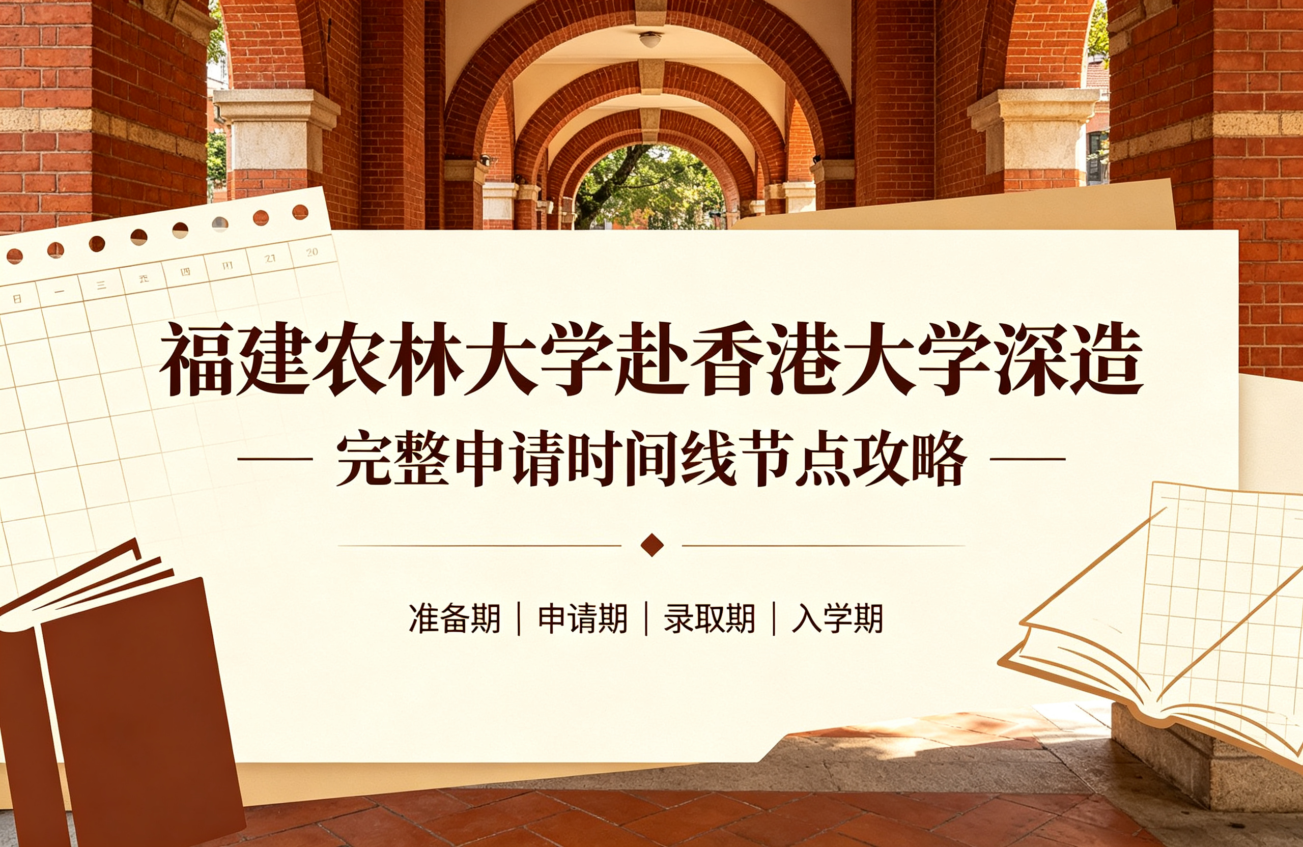 福建农林大学赴香港大学深造，完整申请时间线节点攻略