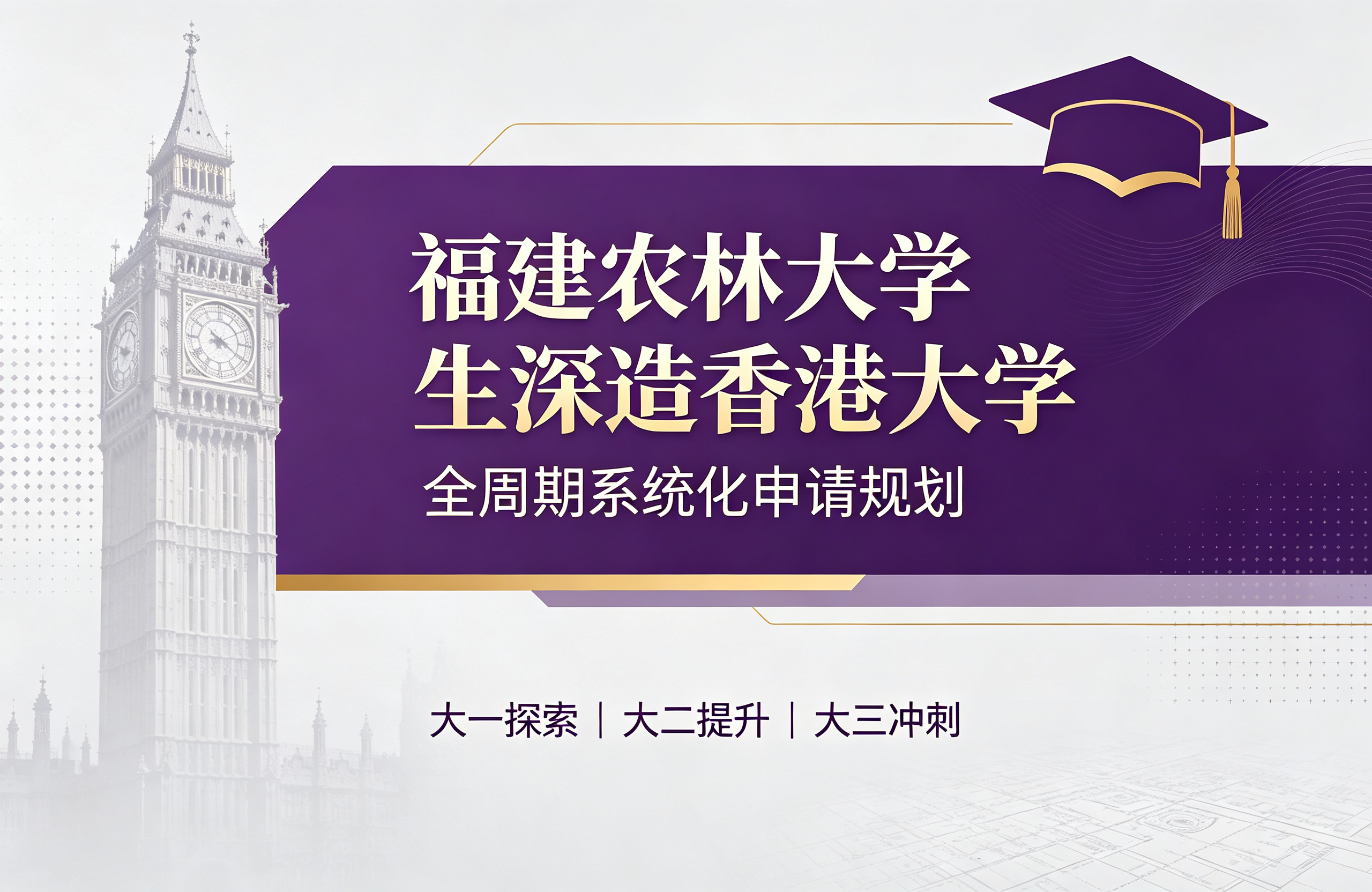 福建农林大学学生深造香港大学，全周期系统化申请规划