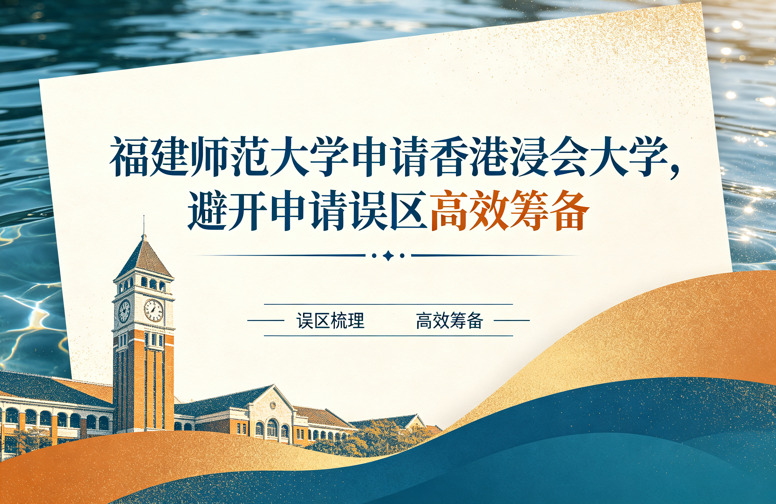 福建师范大学申请香港浸会大学，避开申请误区高效筹备