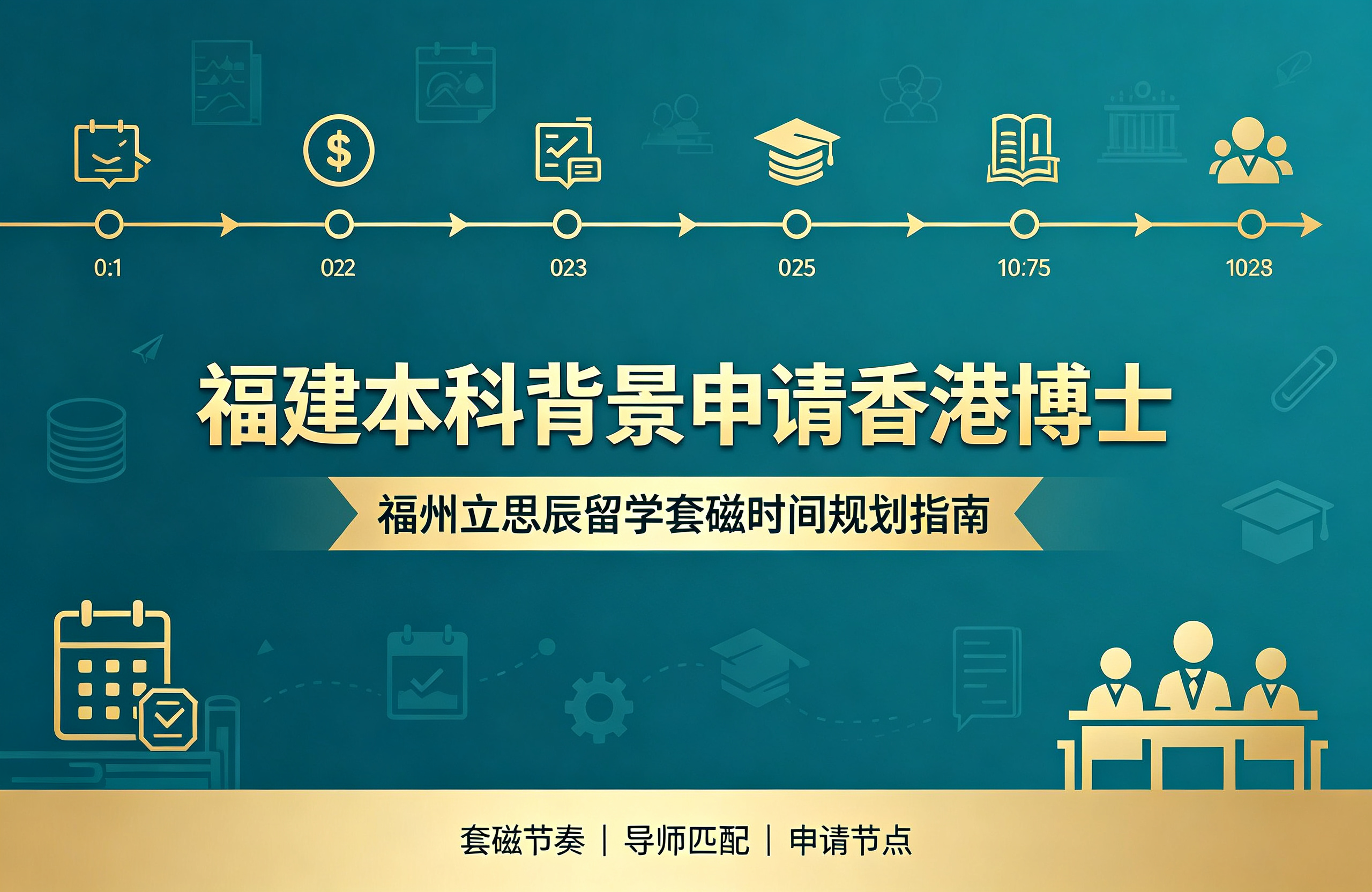 福建本科背景申请香港博士，福州立思辰留学套磁时间规划指南