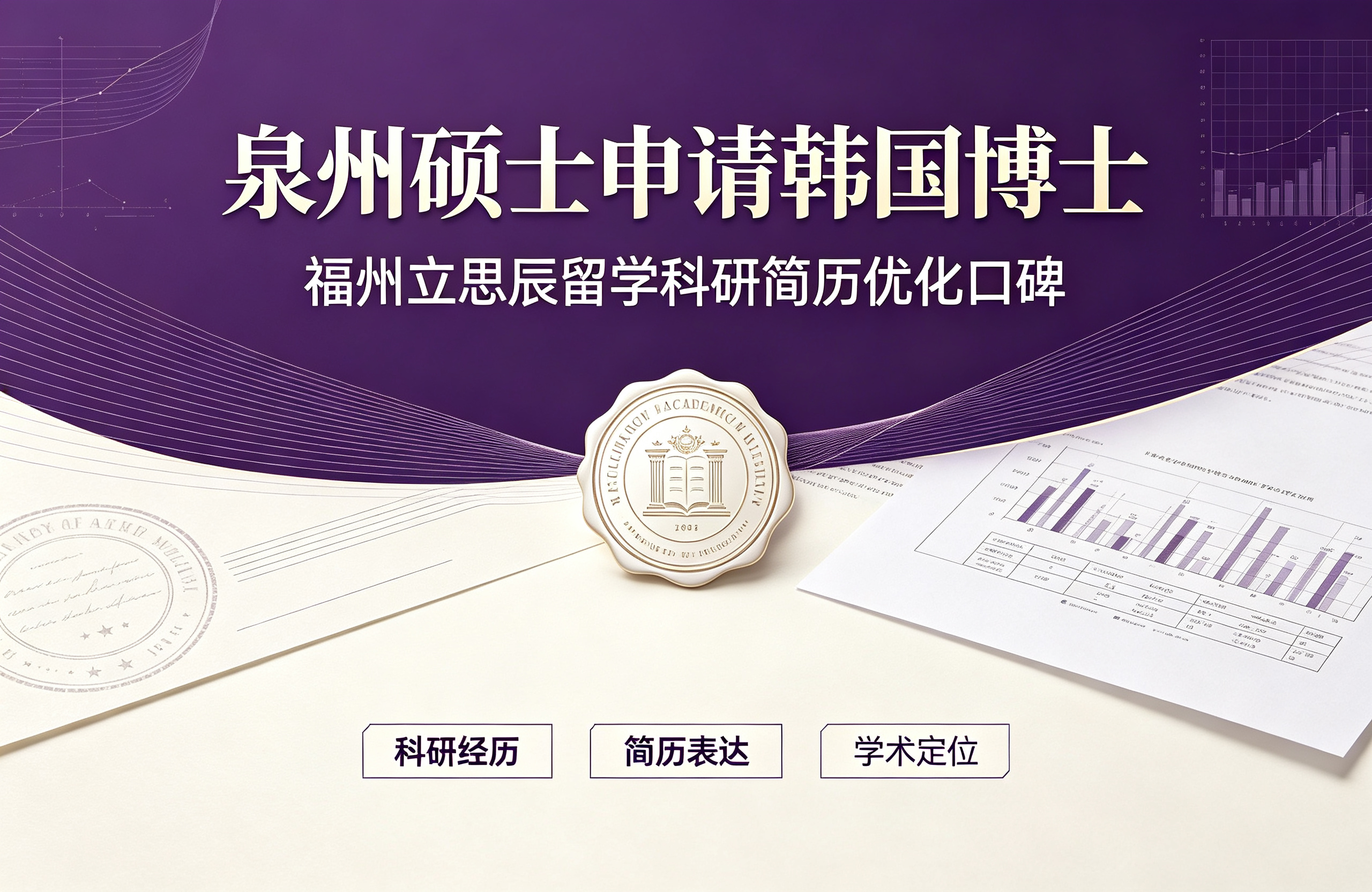 泉州硕士申请韩国博士，福州立思辰留学科研简历优化口碑