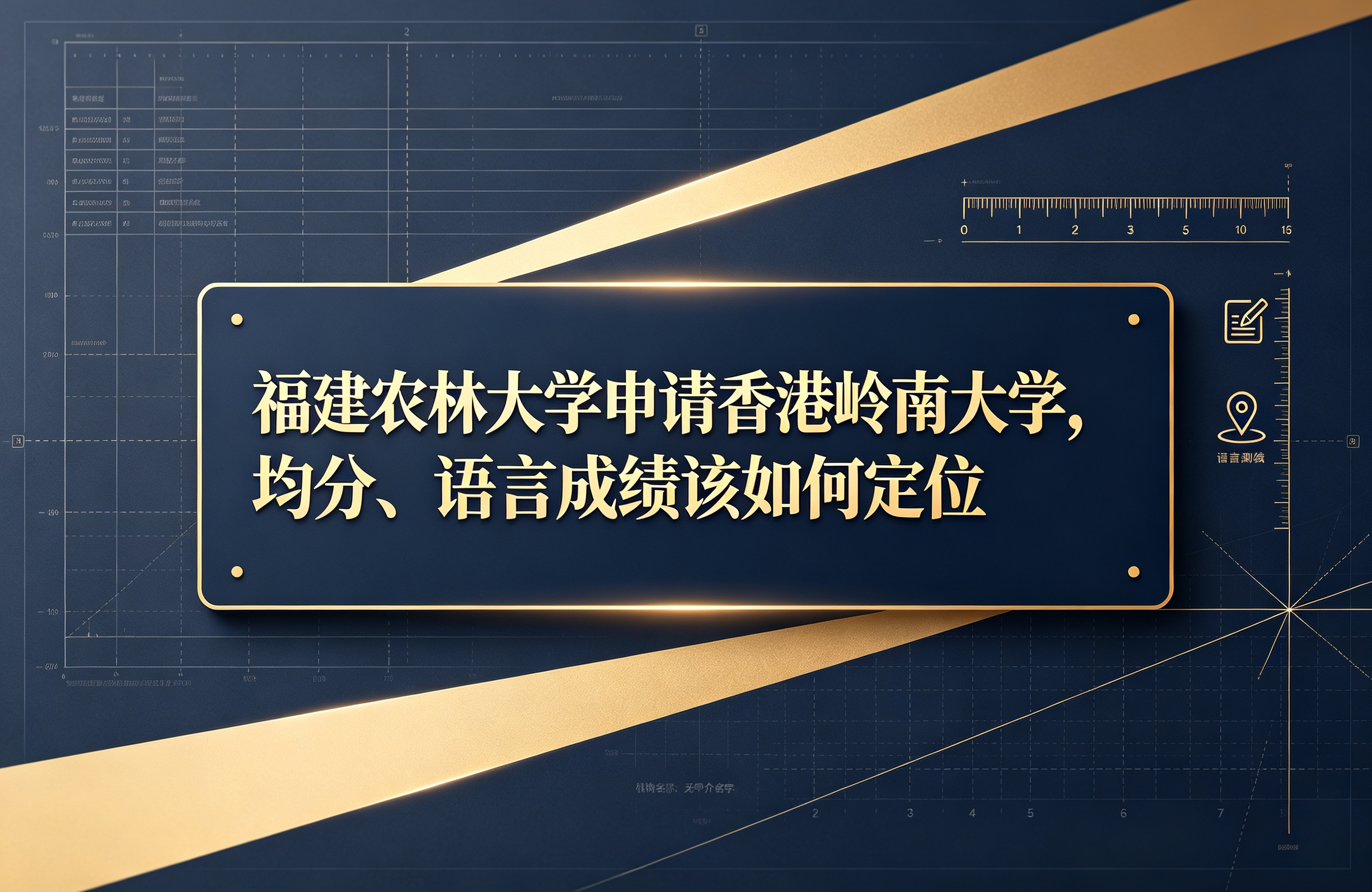 福建农林大学申请香港岭南大学,均分、语言成绩该如何定位