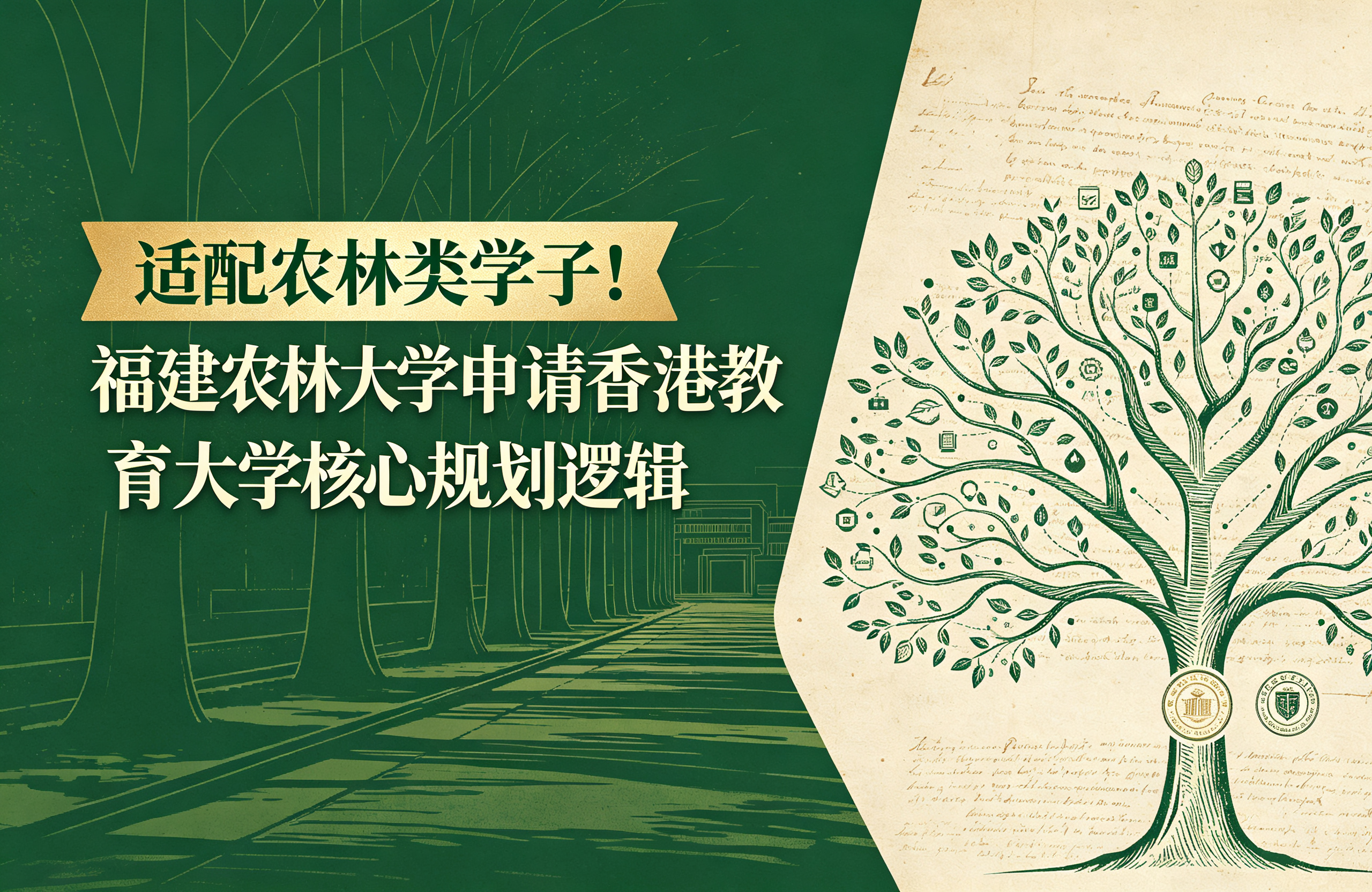 适配农林类学子!福建农林大学申请香港教育大学核心规划逻辑