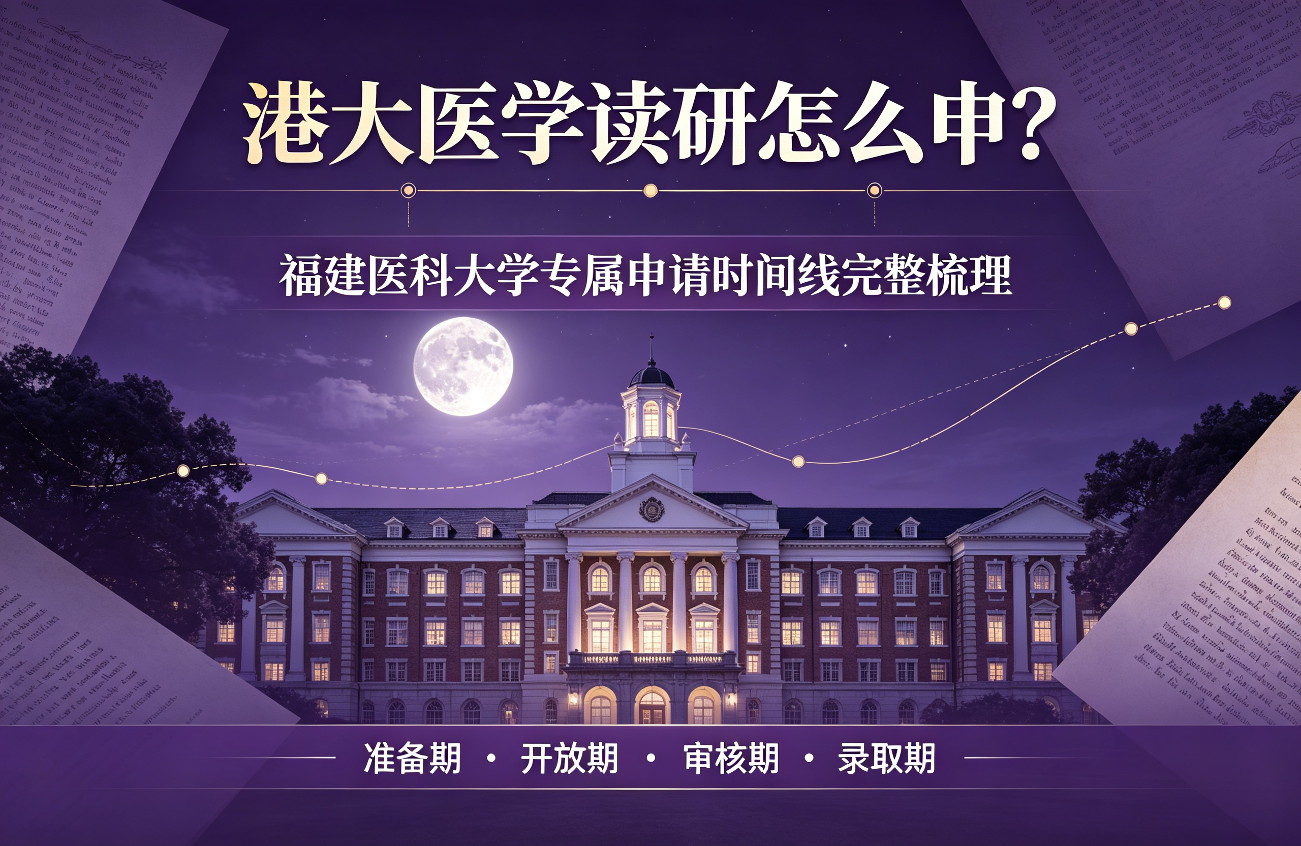 港大医学读研怎么申?福建医科大学专属申请时间线完整梳理