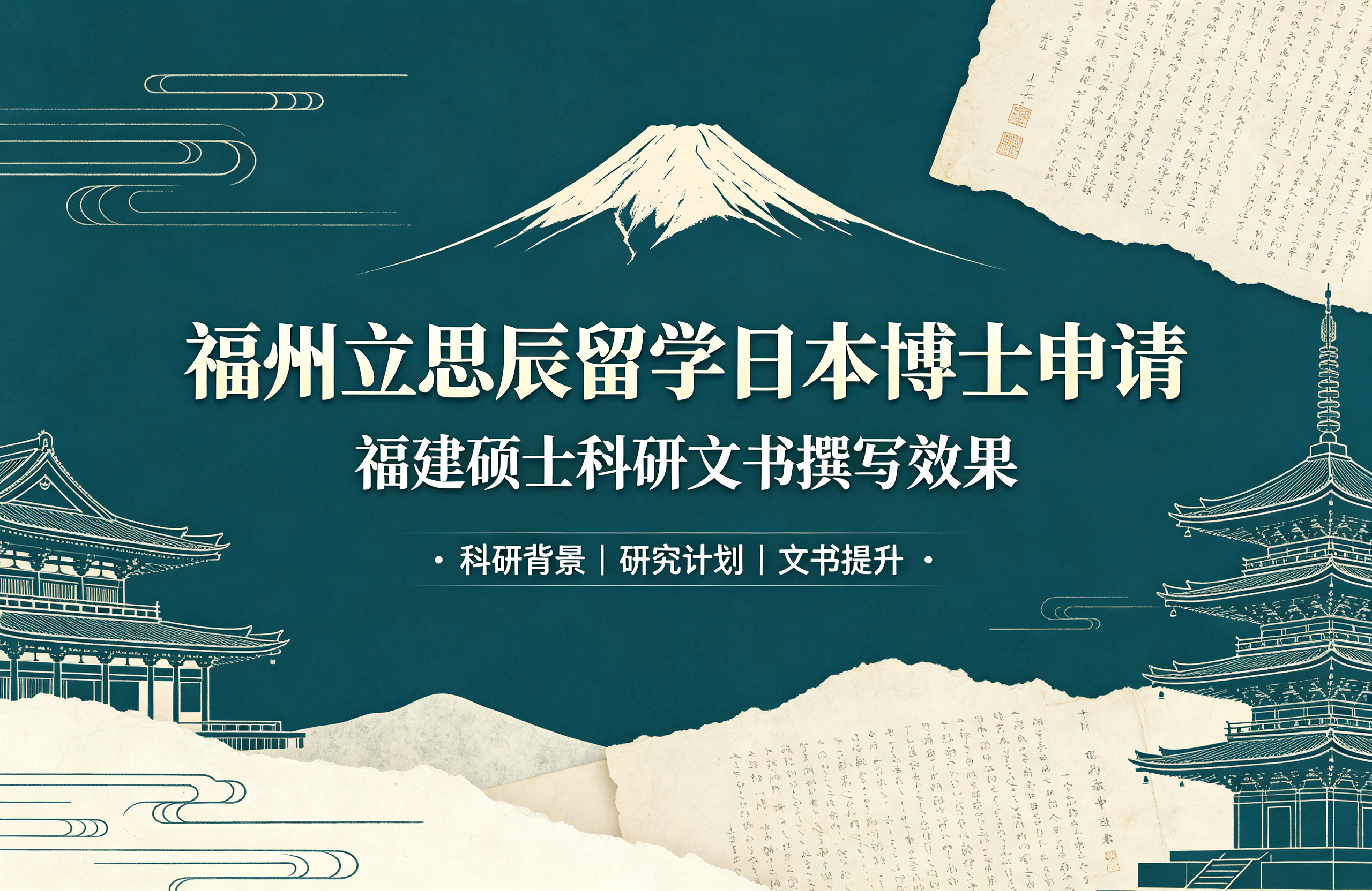 福州立思辰留学日本博士申请，福建硕士科研文书撰写效果