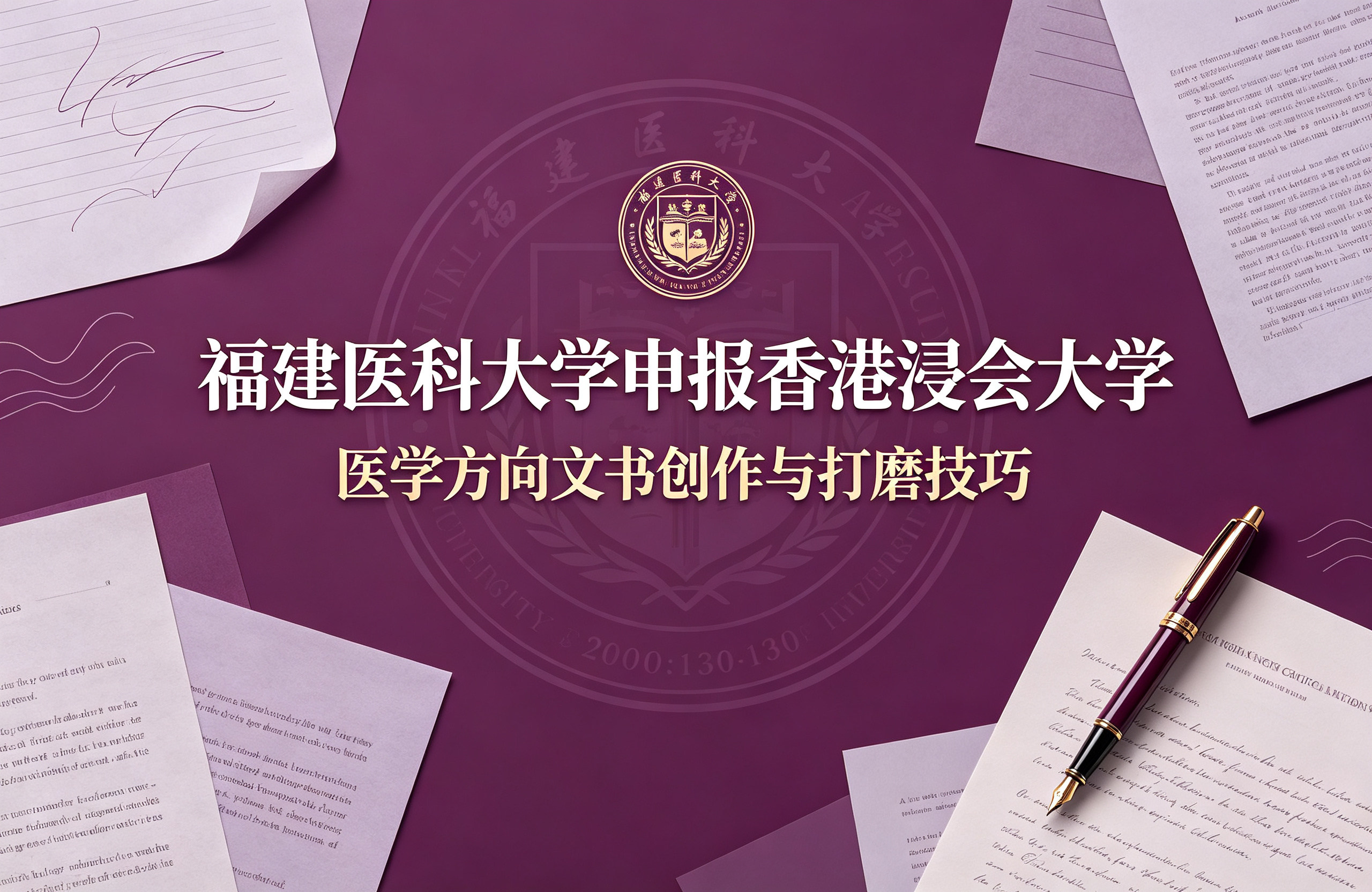 福建医科大学申报香港浸会大学，医学方向文书创作与打磨技巧