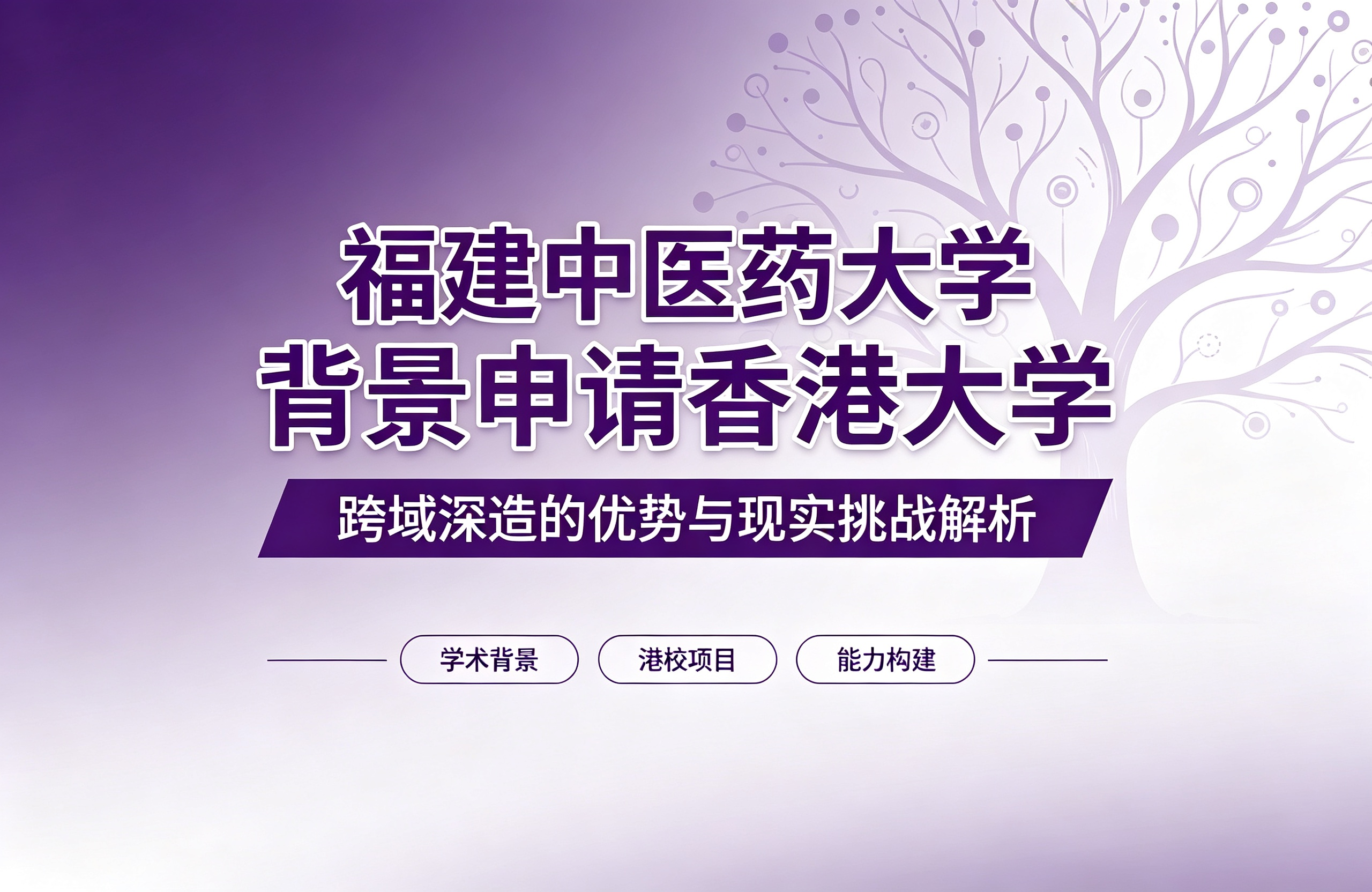 福建中医药大学背景申请香港大学，跨域深造的优势与现实挑战解析