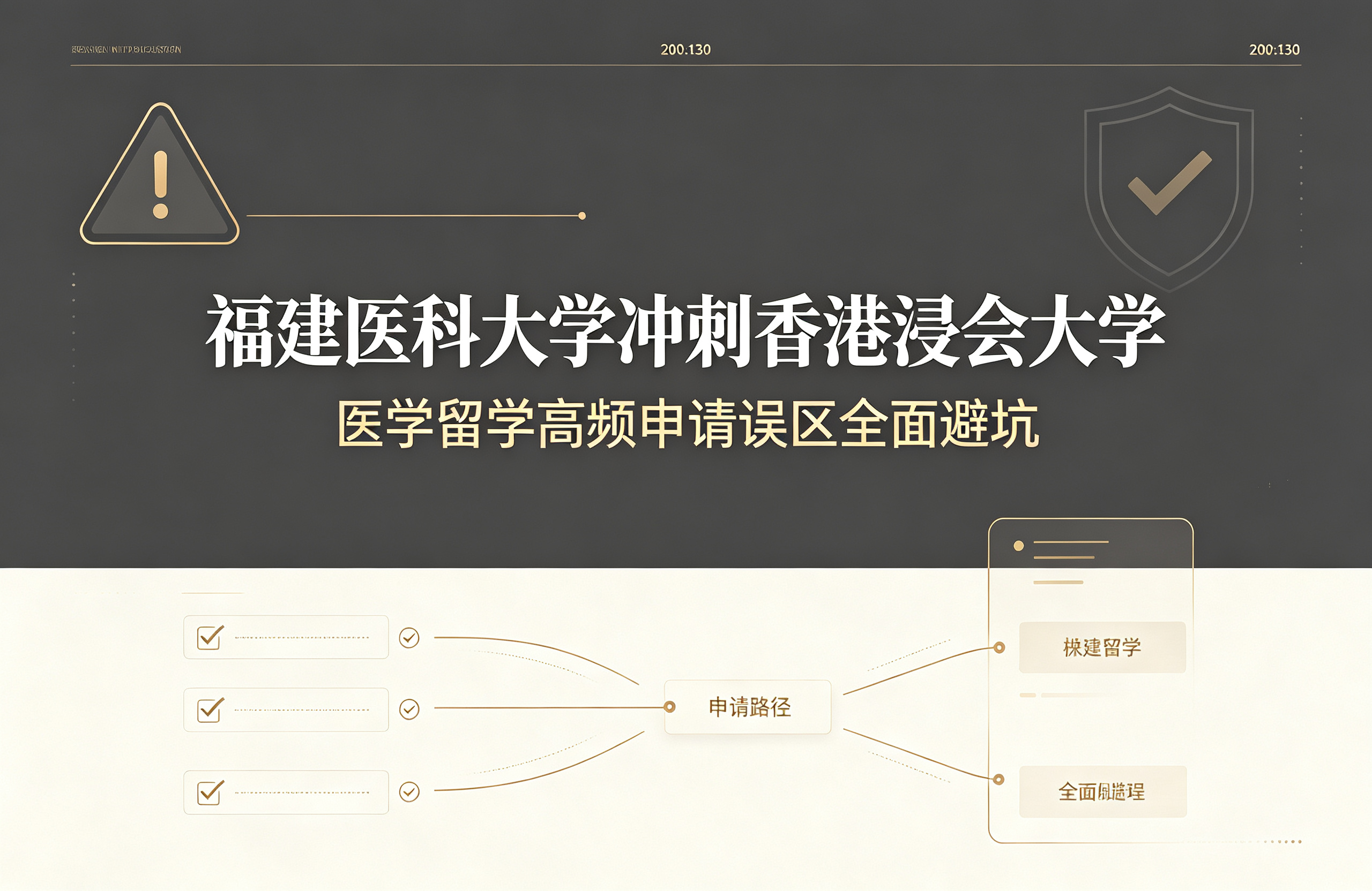 福建医科大学冲刺香港浸会大学，医学留学高频申请误区全面避坑