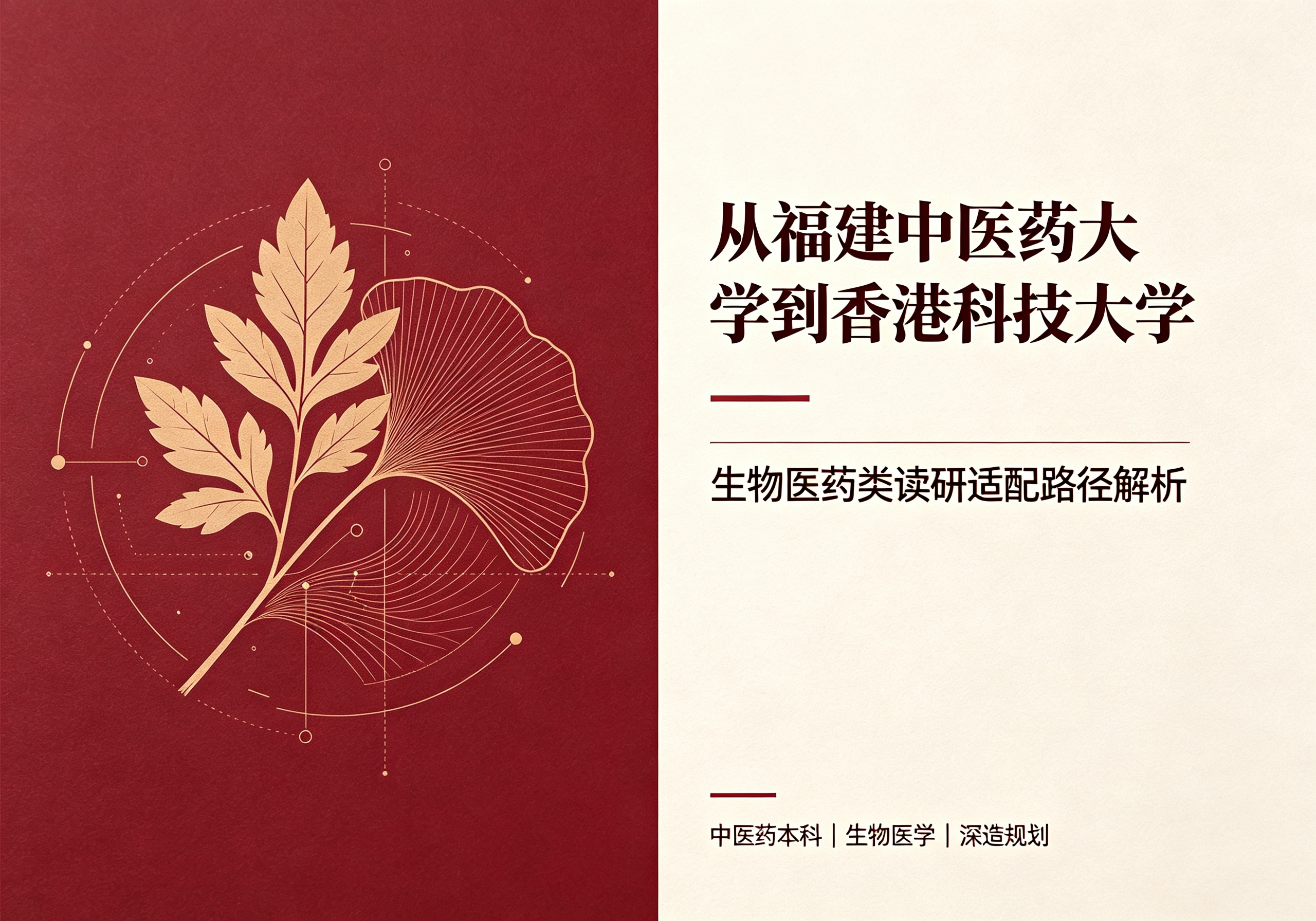 从福建中医药大学到香港科技大学，生物医药类读研适配路径解析
