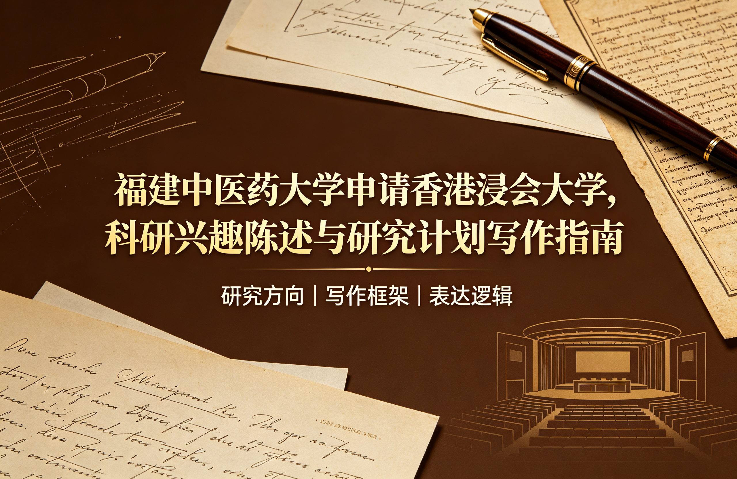 福建中医药大学申请香港浸会大学，科研兴趣陈述与研究计划写作指南