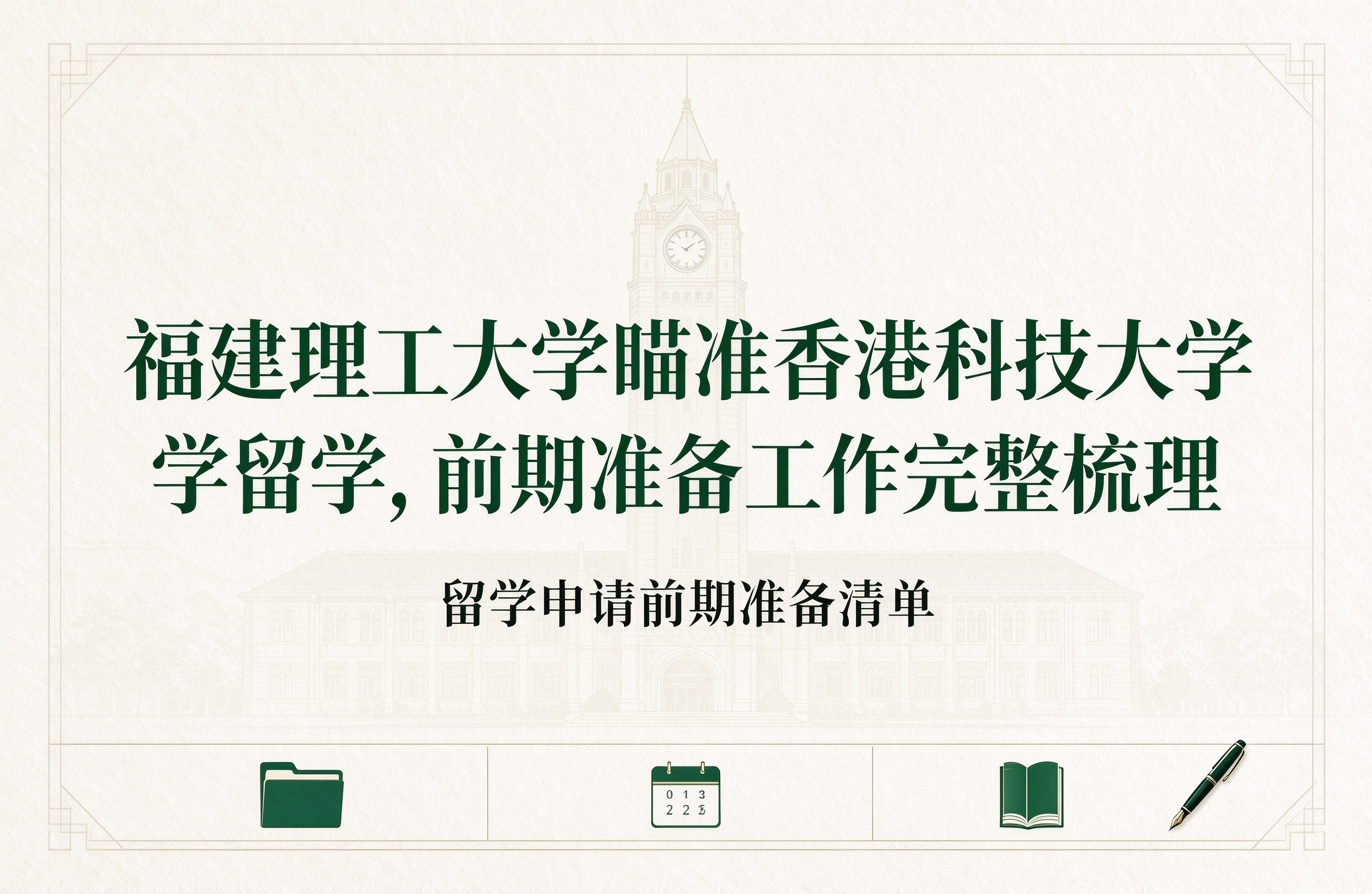 福建理工大学瞄准香港科技大学留学，前期准备工作完整梳理