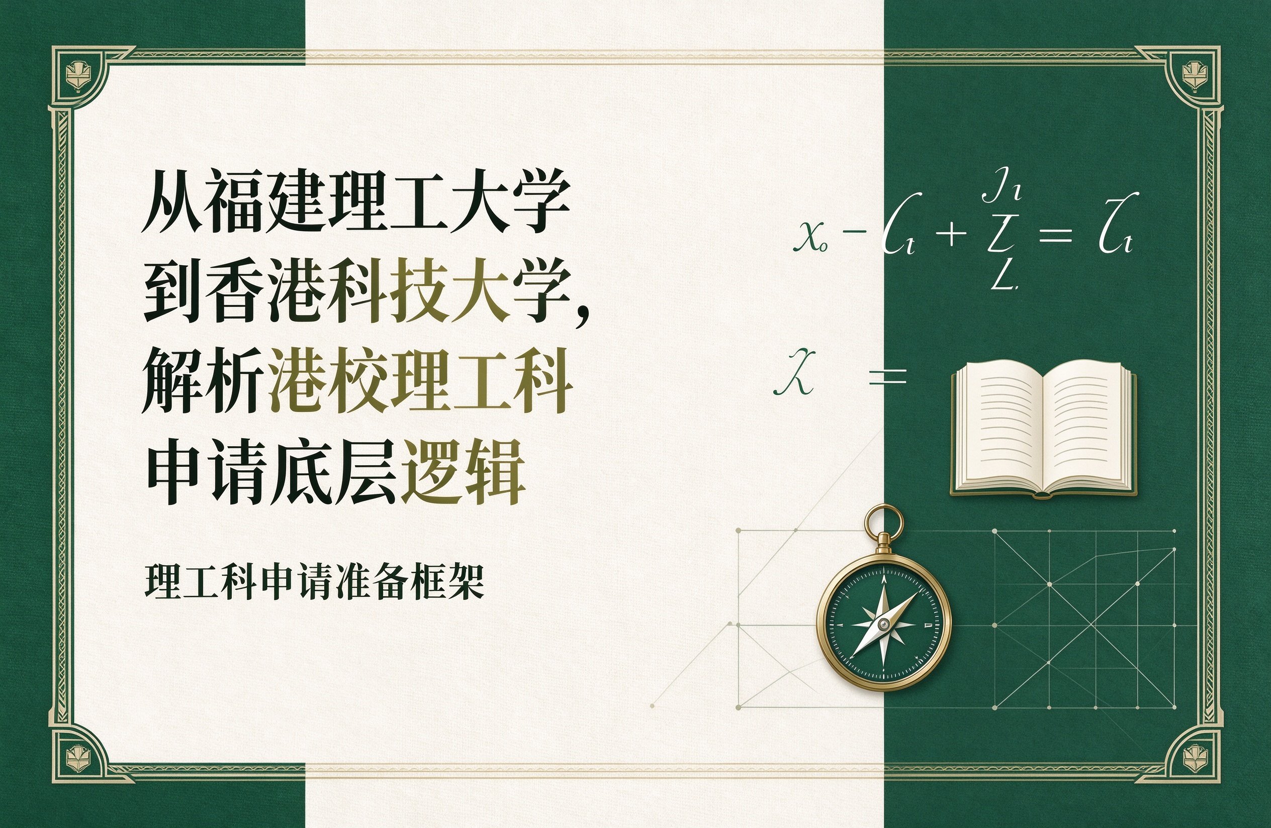 从福建理工大学到香港科技大学，解析港校理工科申请底层逻辑
