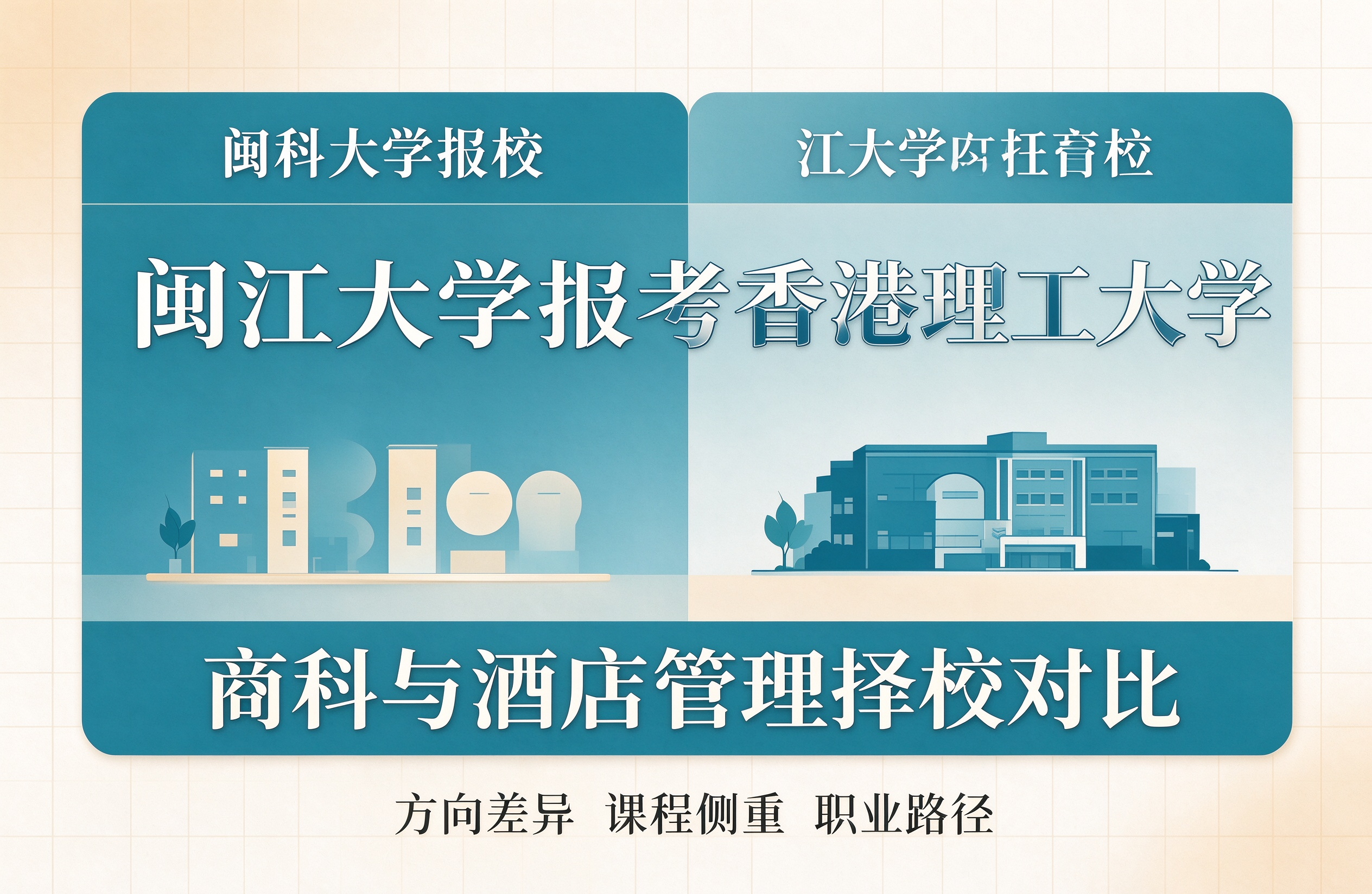 闽江大学报考香港理工大学，商科与酒店管理择校对比