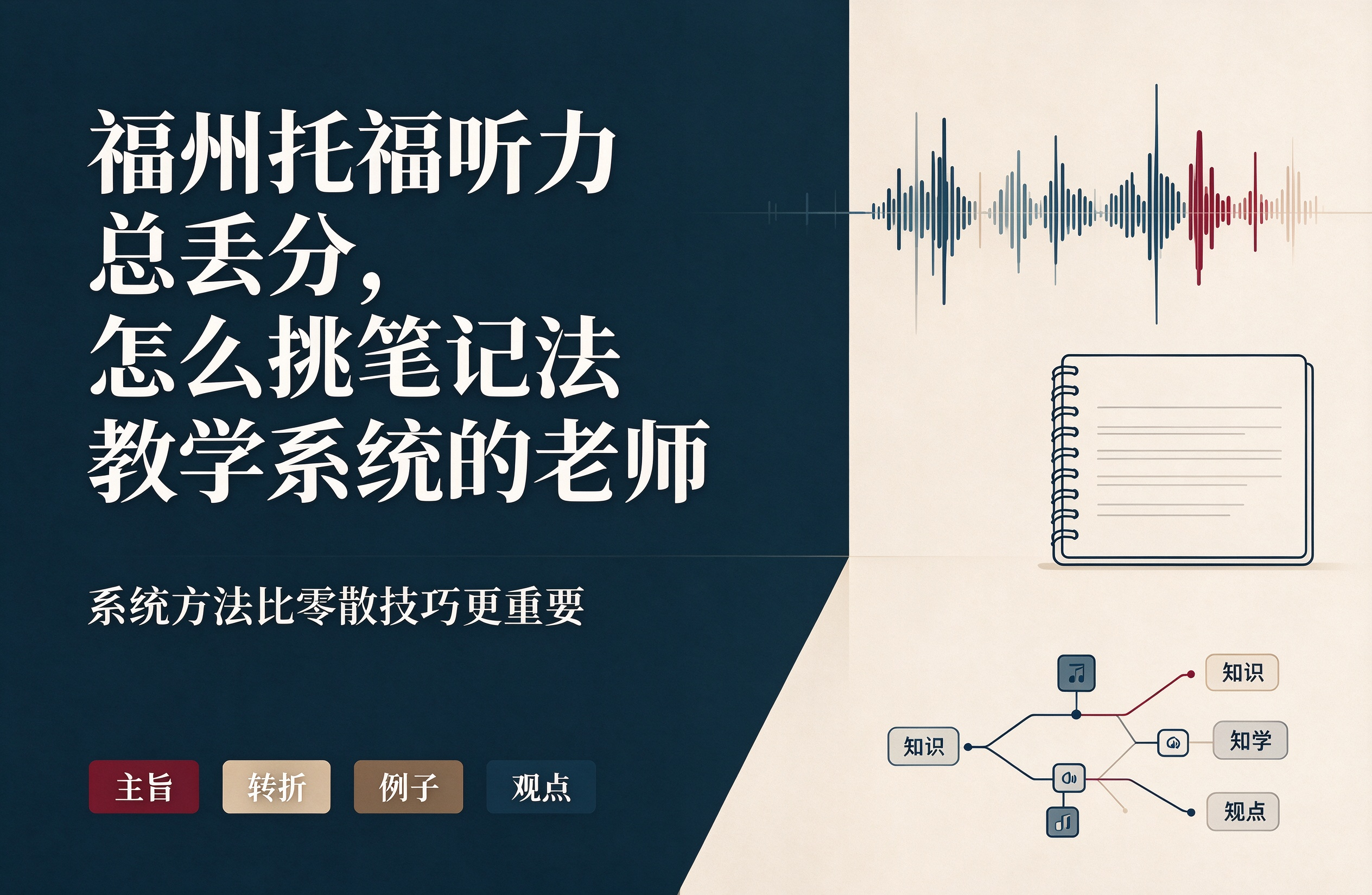 福州托福听力总丢分，怎么挑笔记法教学系统的老师