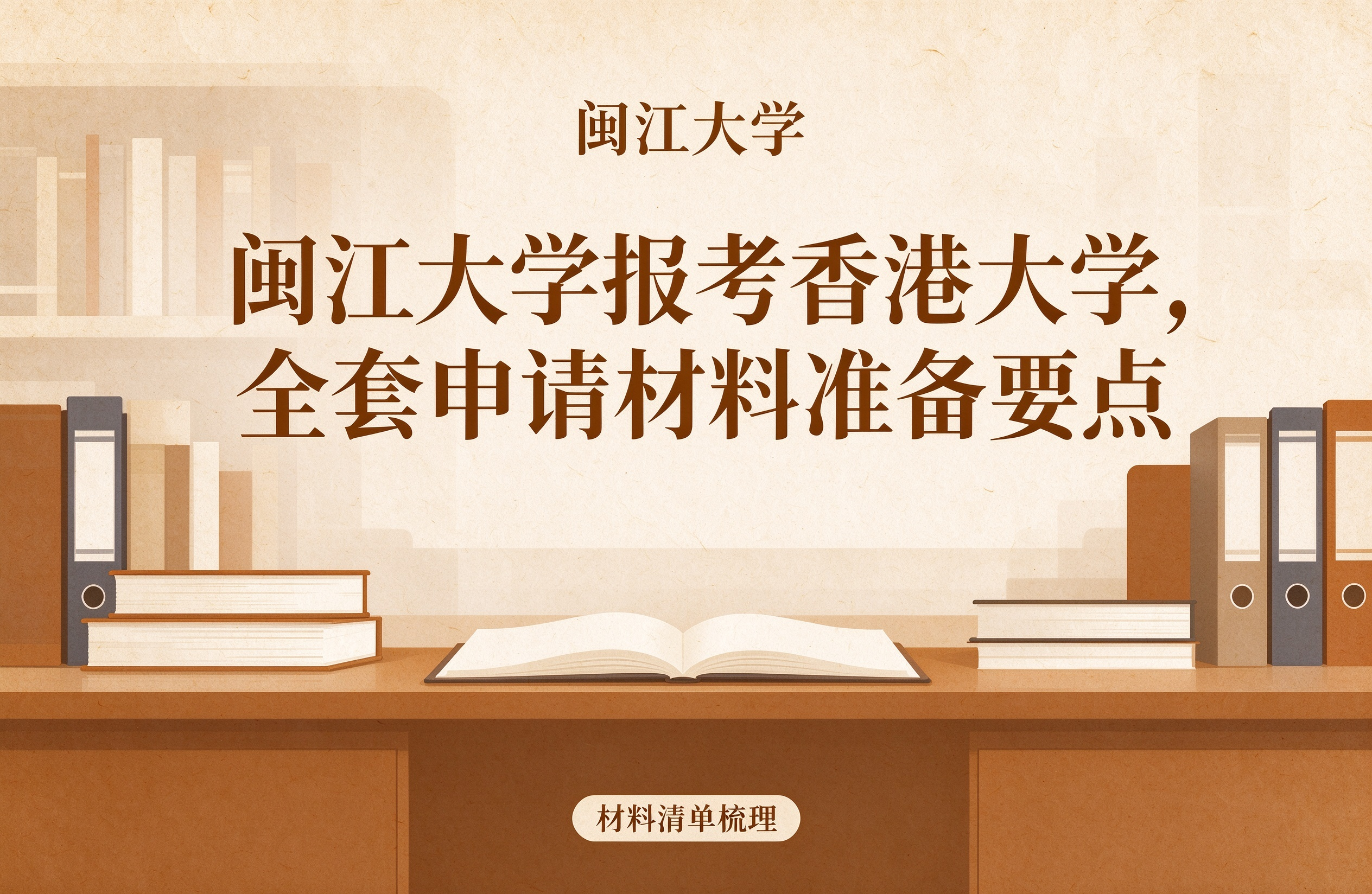 闽江大学报考香港大学，全套申请材料准备要点