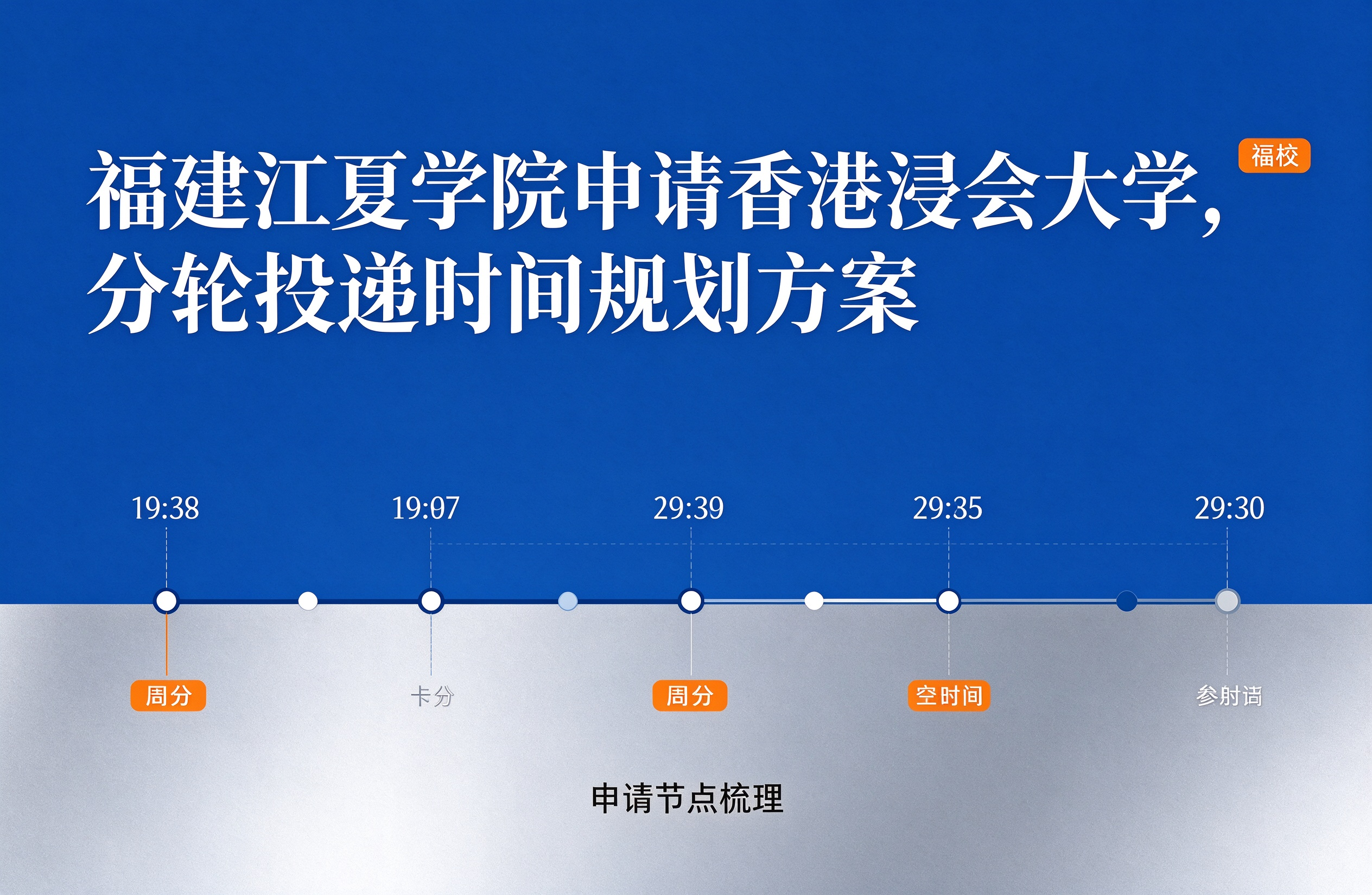 福建江夏学院申请香港浸会大学，分轮投递时间规划方案