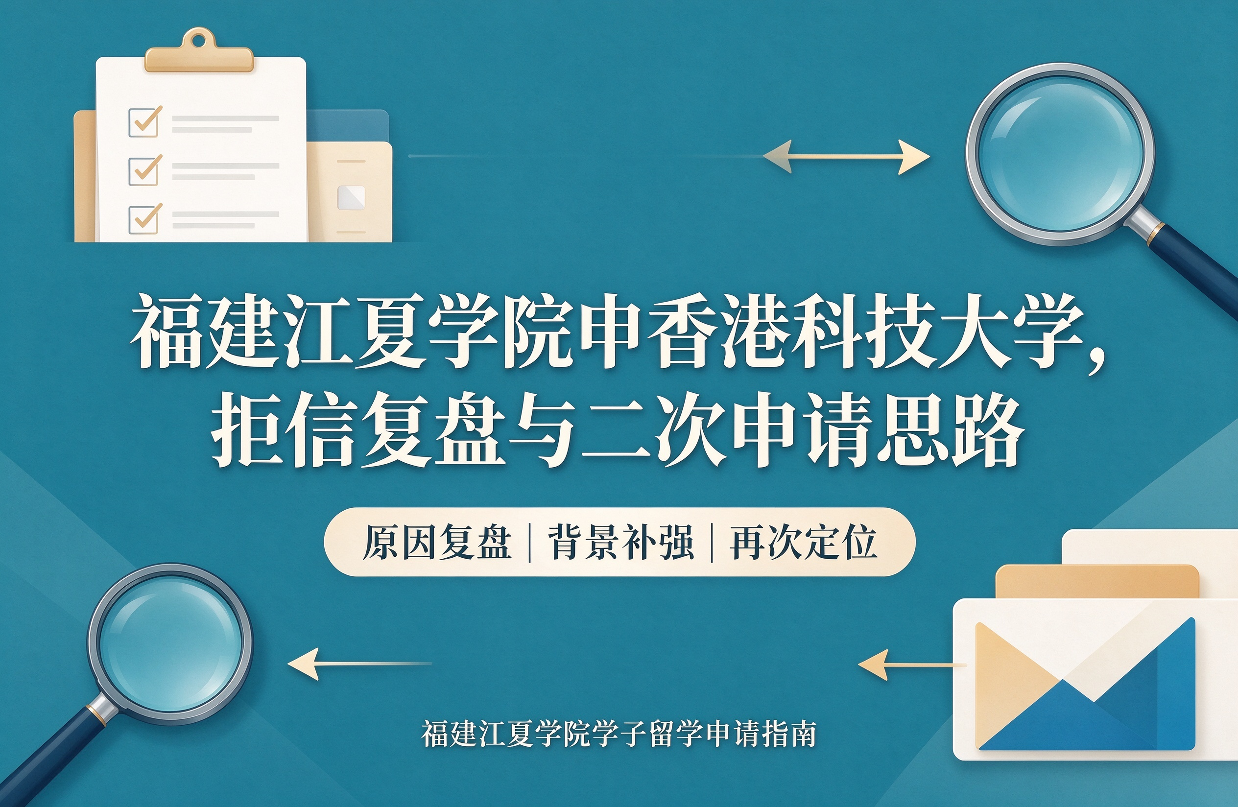 福建江夏学院申香港科技大学，拒信复盘与二次申请思路