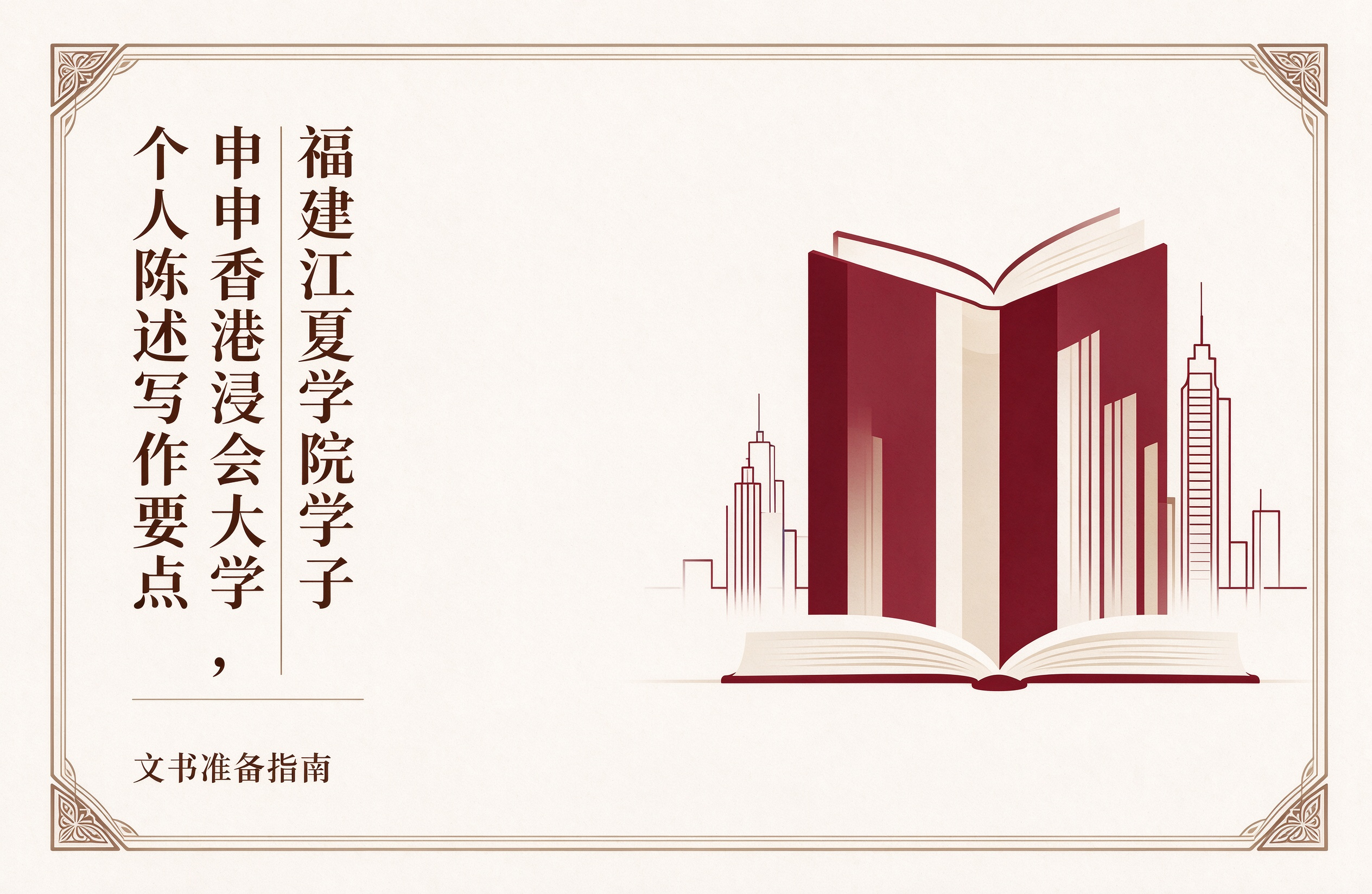 福建江夏学院学子申香港浸会大学，个人陈述写作要点