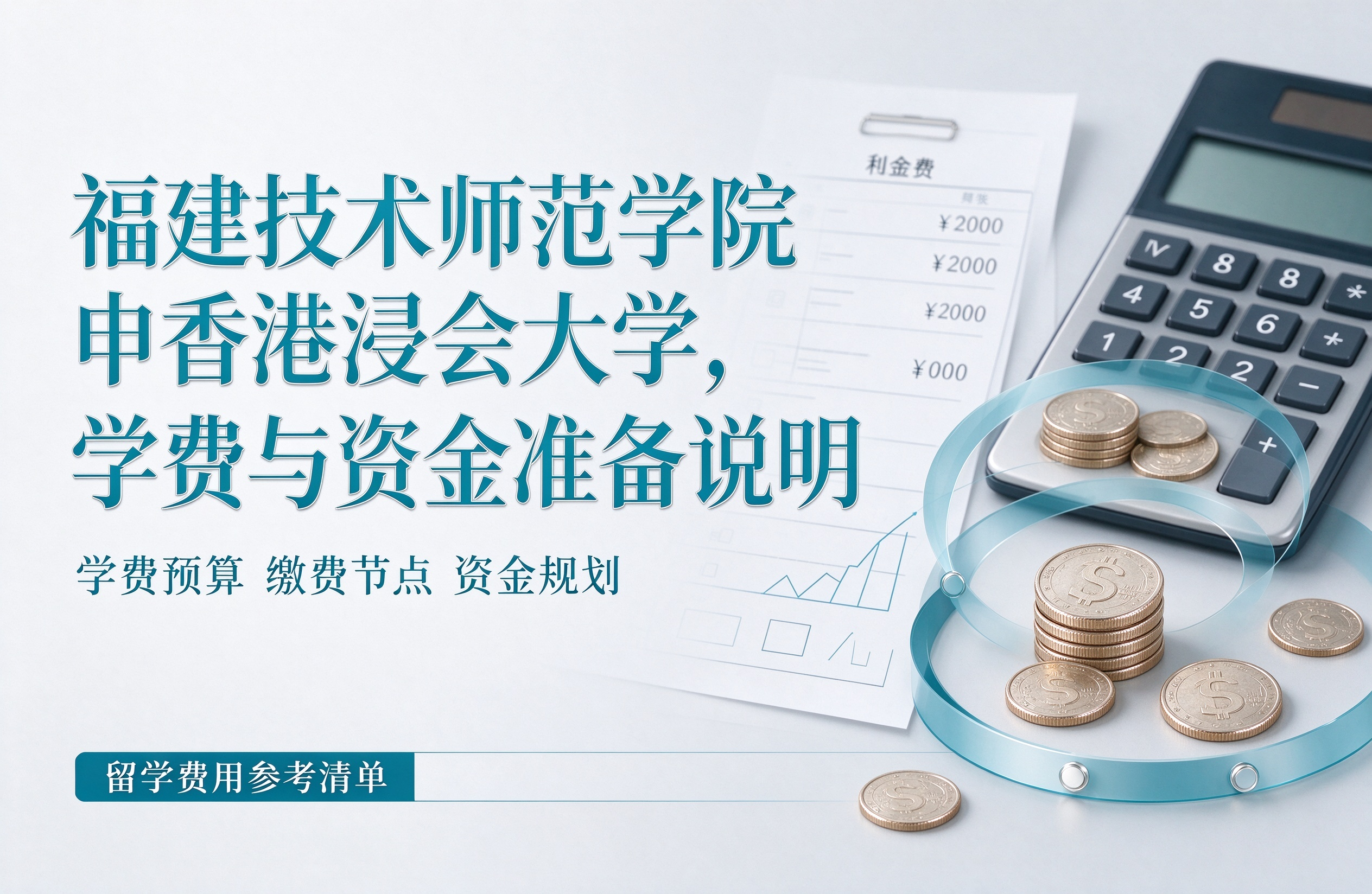 福建技术师范学院申香港浸会大学，学费与资金准备说明
