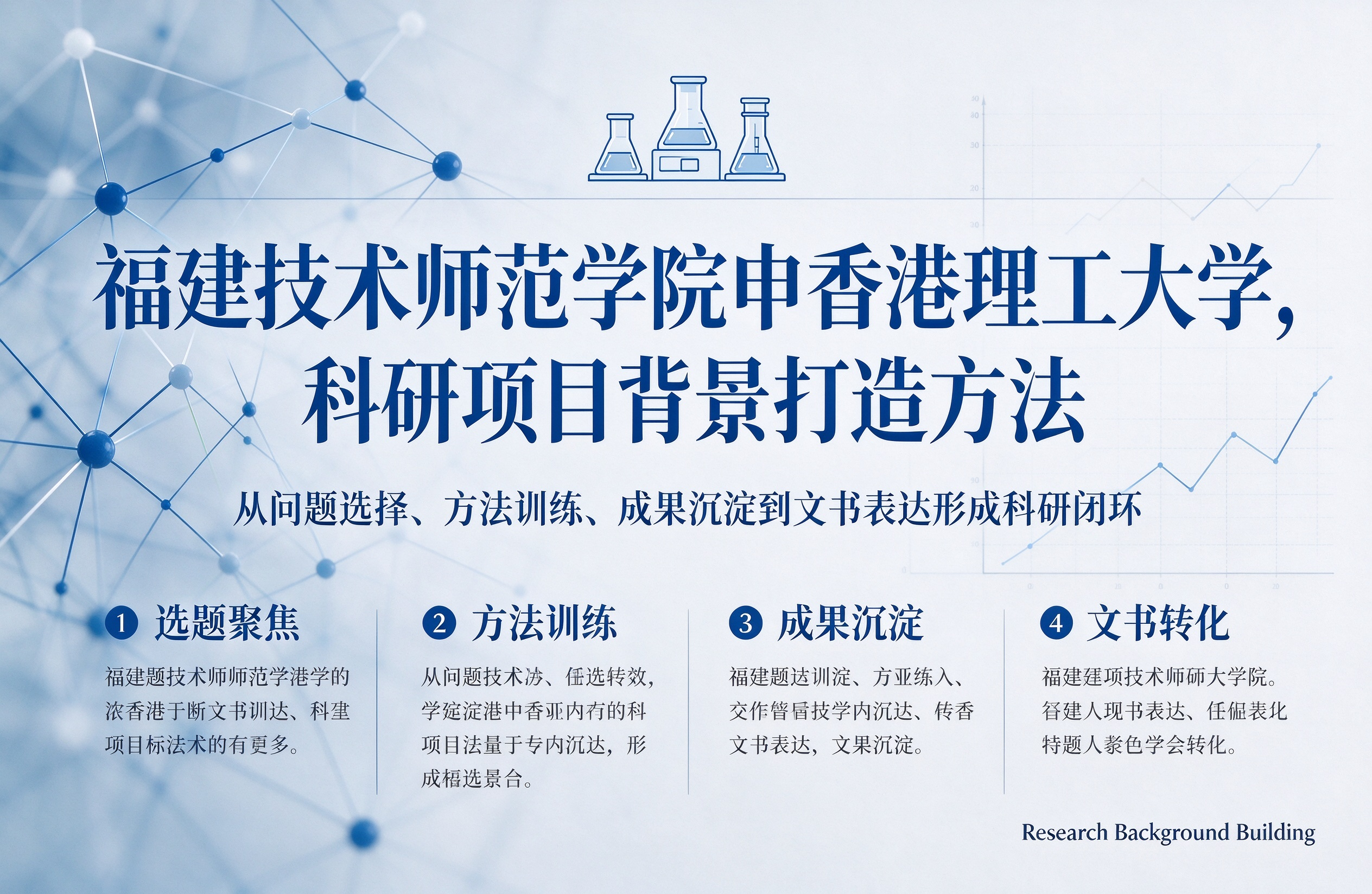 福建技术师范学院申香港理工大学，科研项目背景打造方法