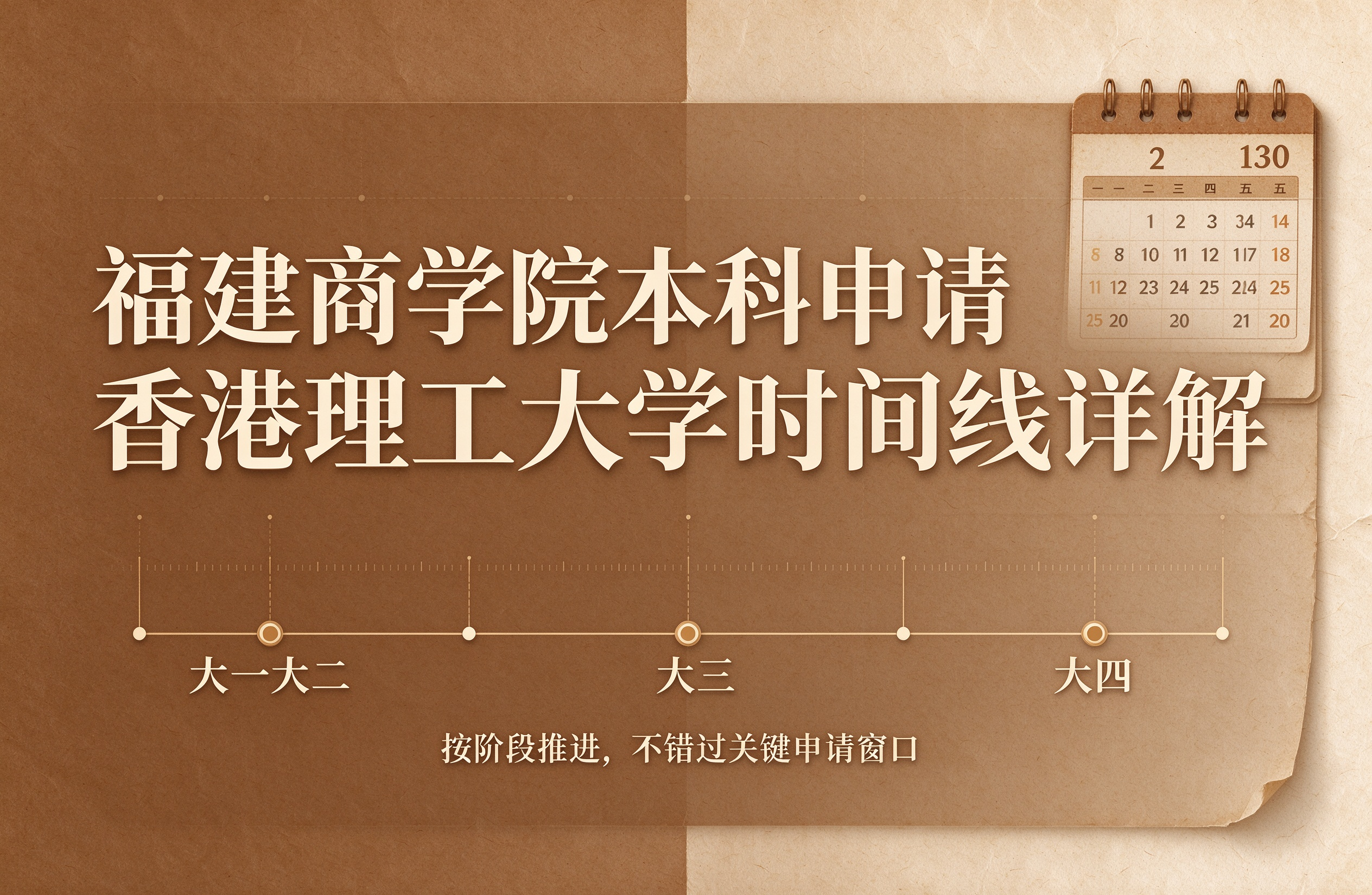 福建商学院本科申请香港理工大学时间线详解