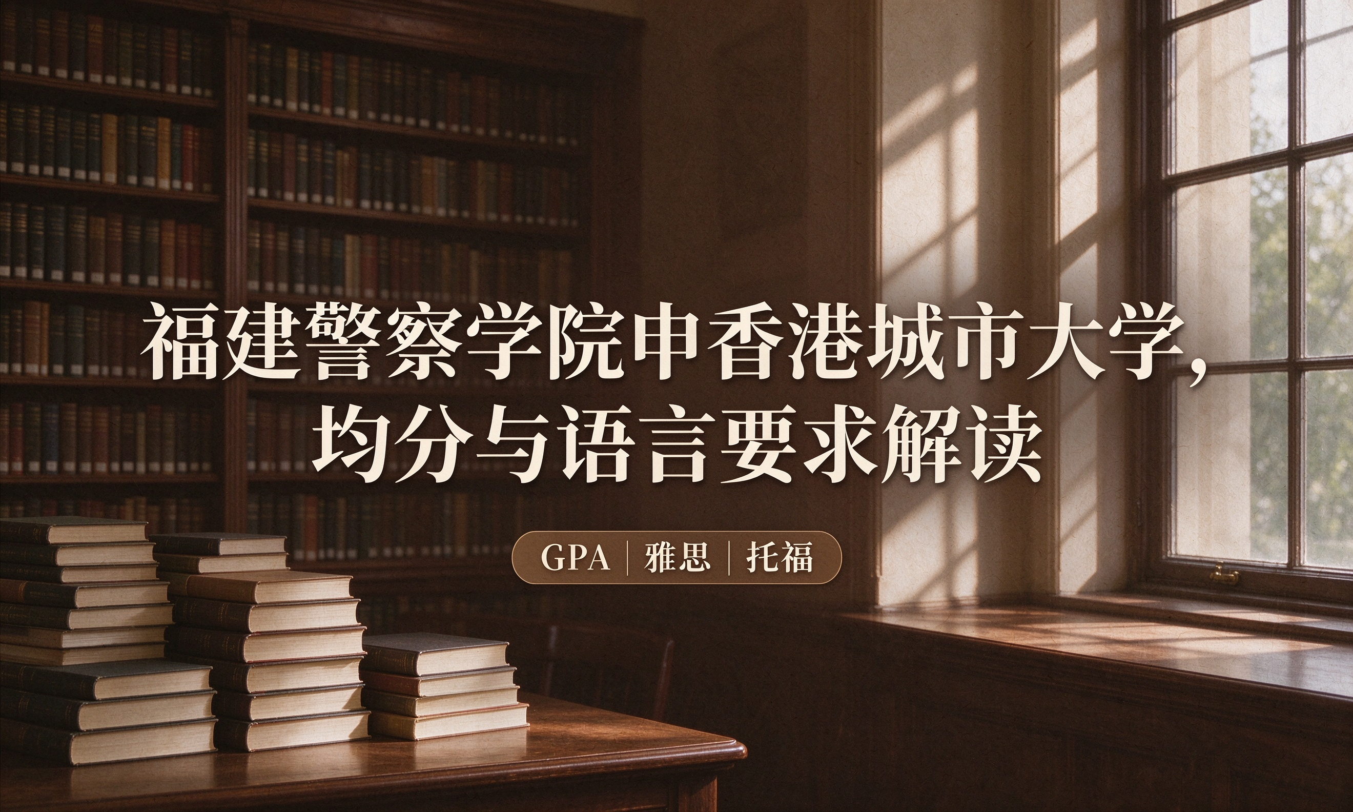 福建警察学院申香港城市大学，均分与语言要求解读