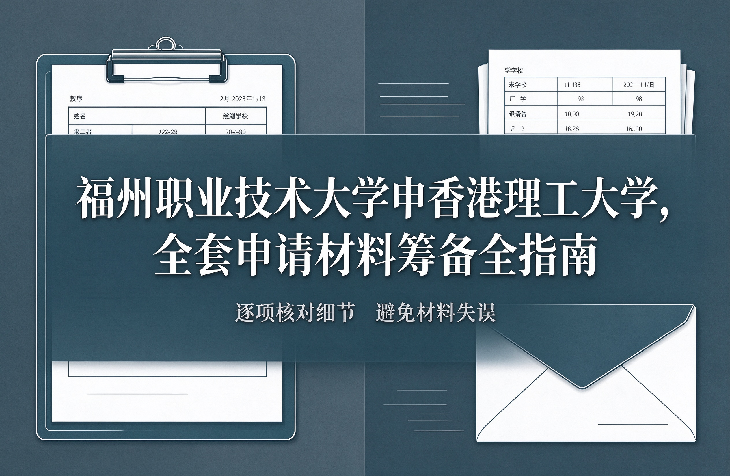 福州职业技术大学申香港理工大学，全套申请材料筹备全指南