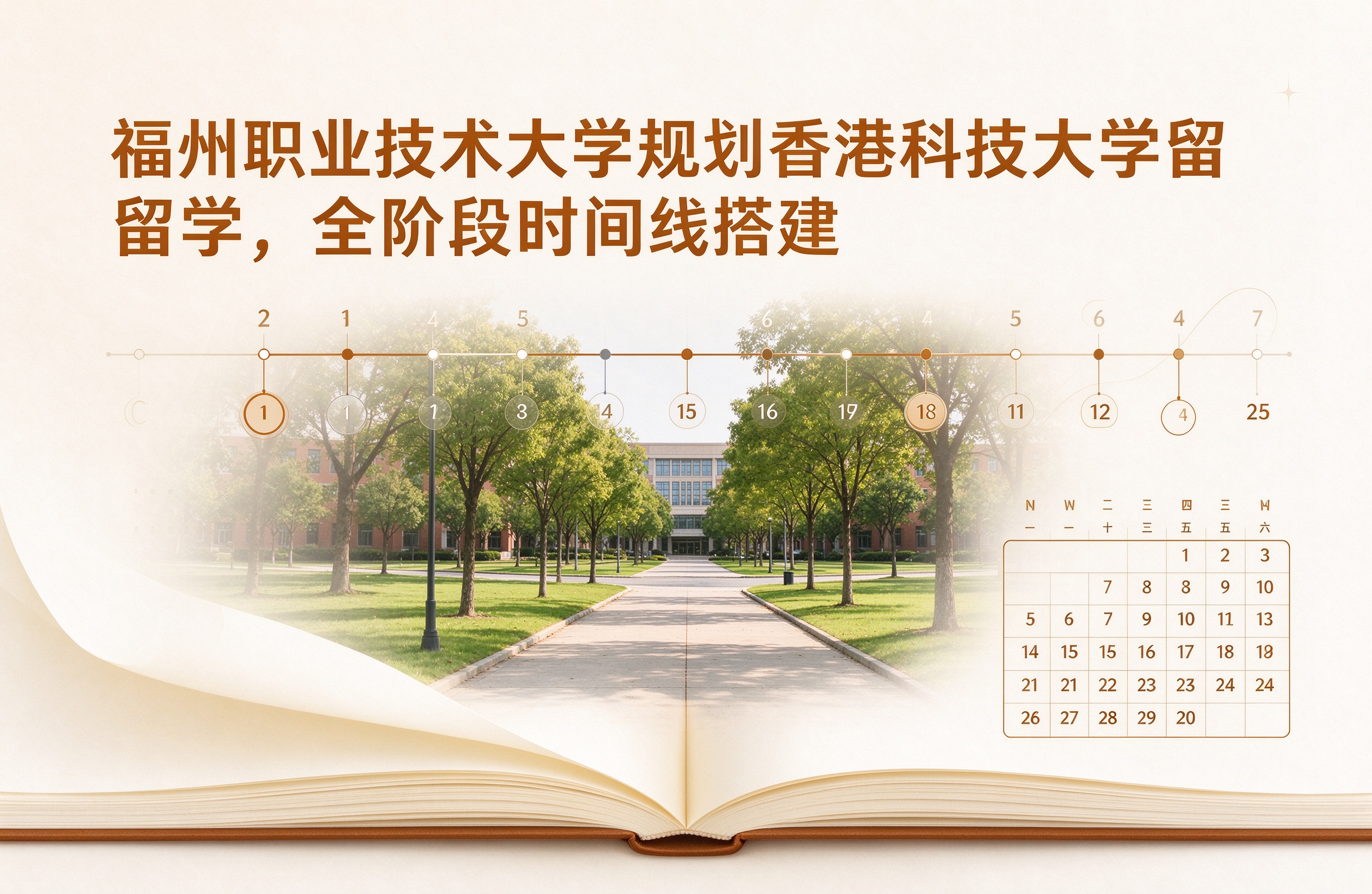 福州职业技术大学规划香港科技大学留学，全阶段时间线搭建