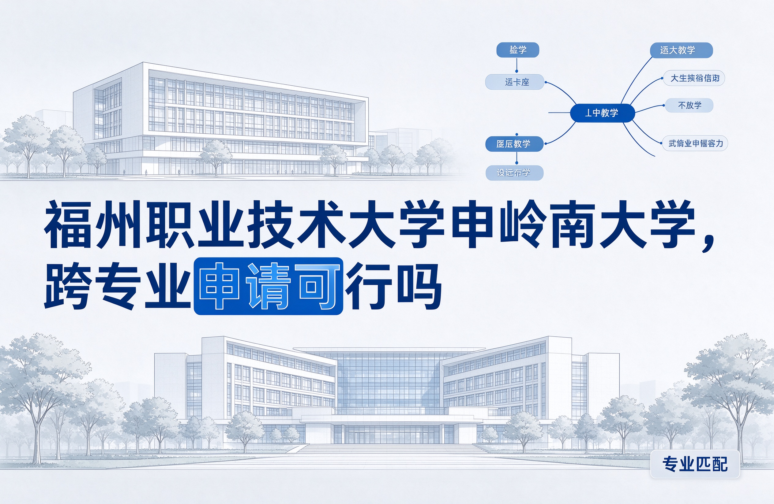 福州职业技术大学申岭南大学，跨专业申请可行吗