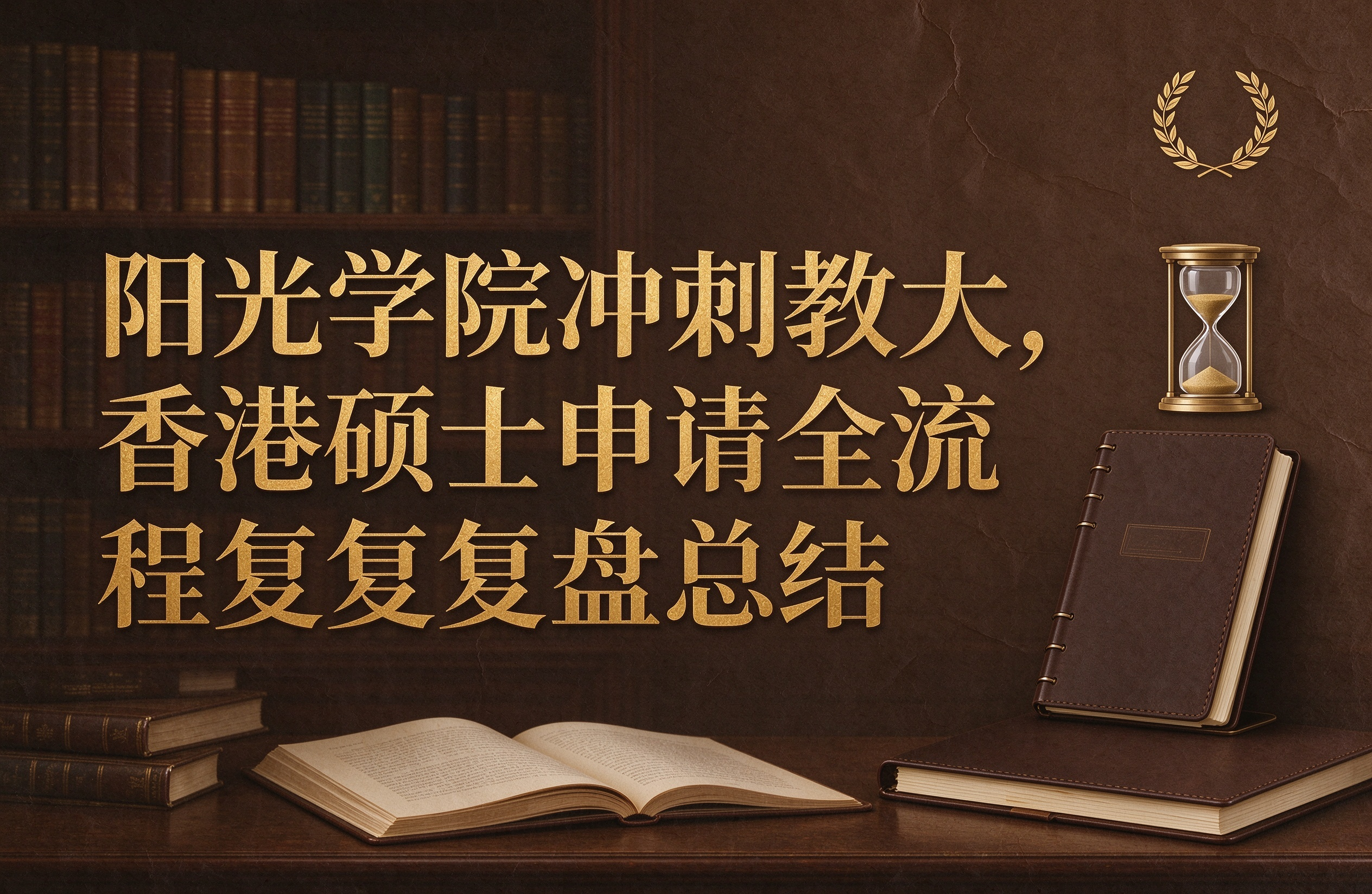 阳光学院冲刺教大，香港硕士申请全流程复盘总结