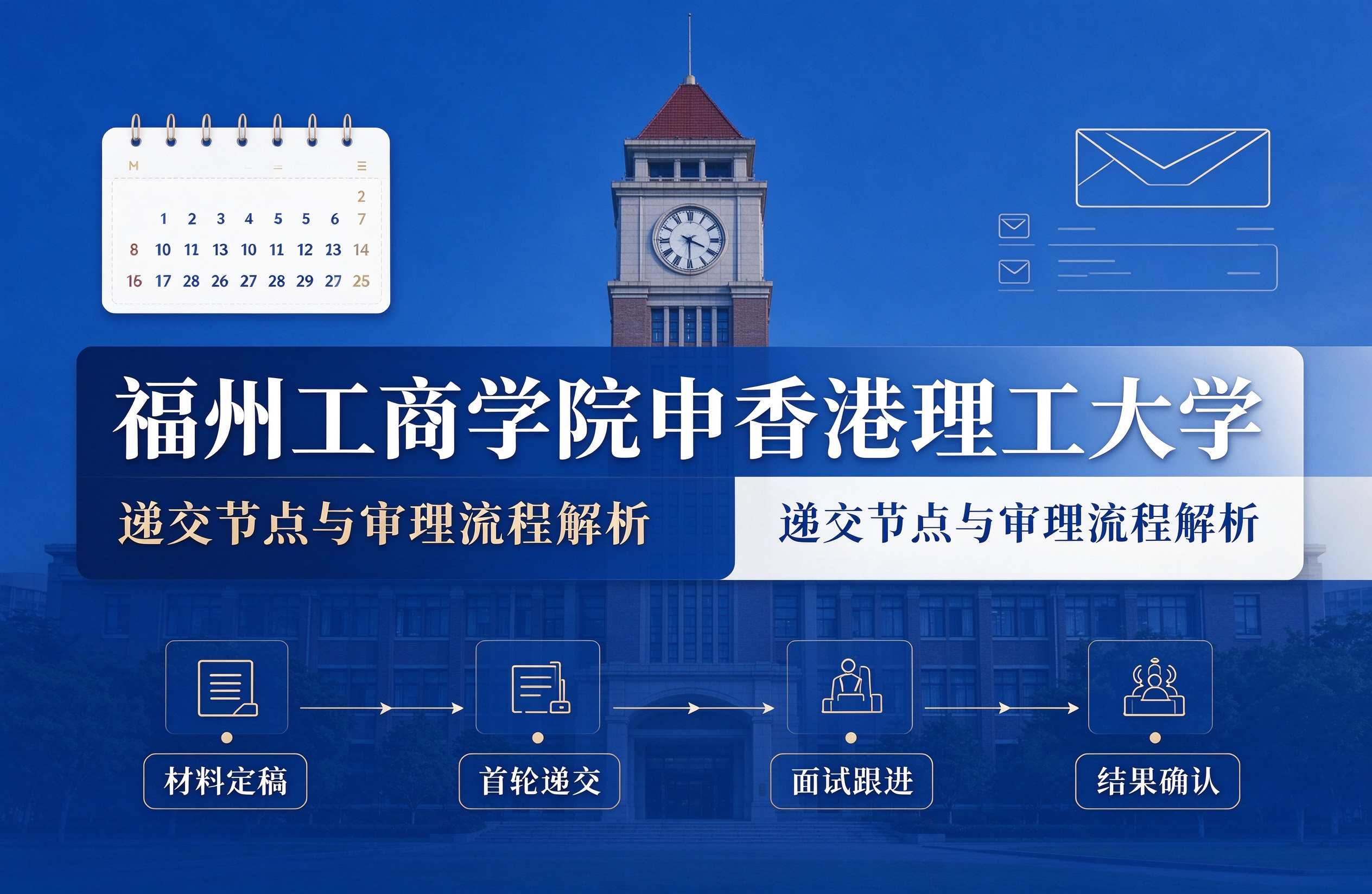 福州工商学院申香港理工大学，递交节点与审理流程解析