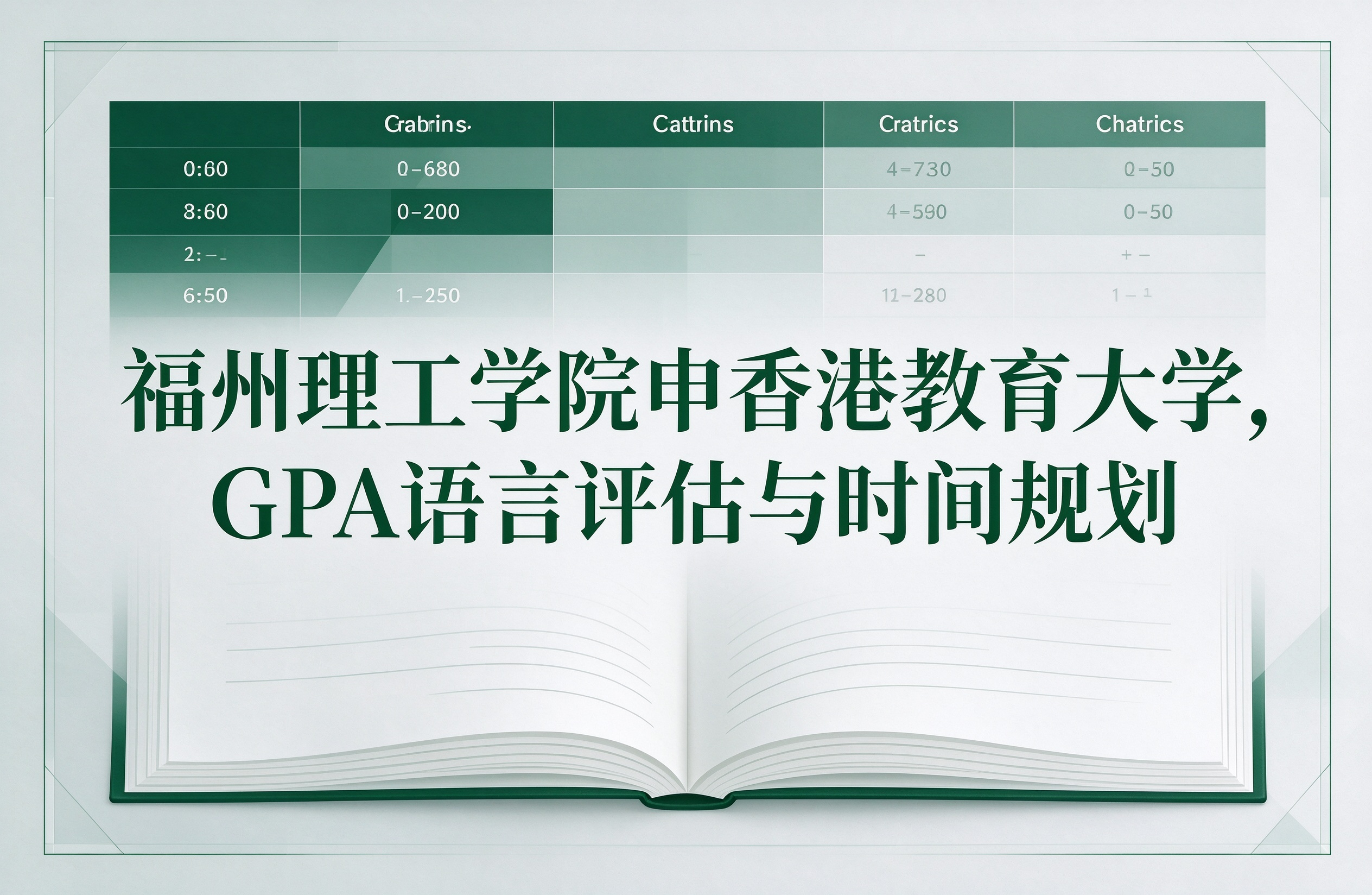 福州理工学院申香港教育大学，GPA语言评估与时间规划