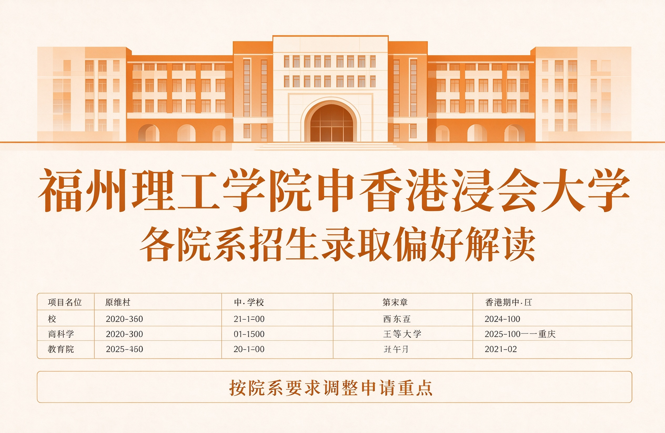福州理工学院申香港浸会大学，各院系招生录取偏好解读