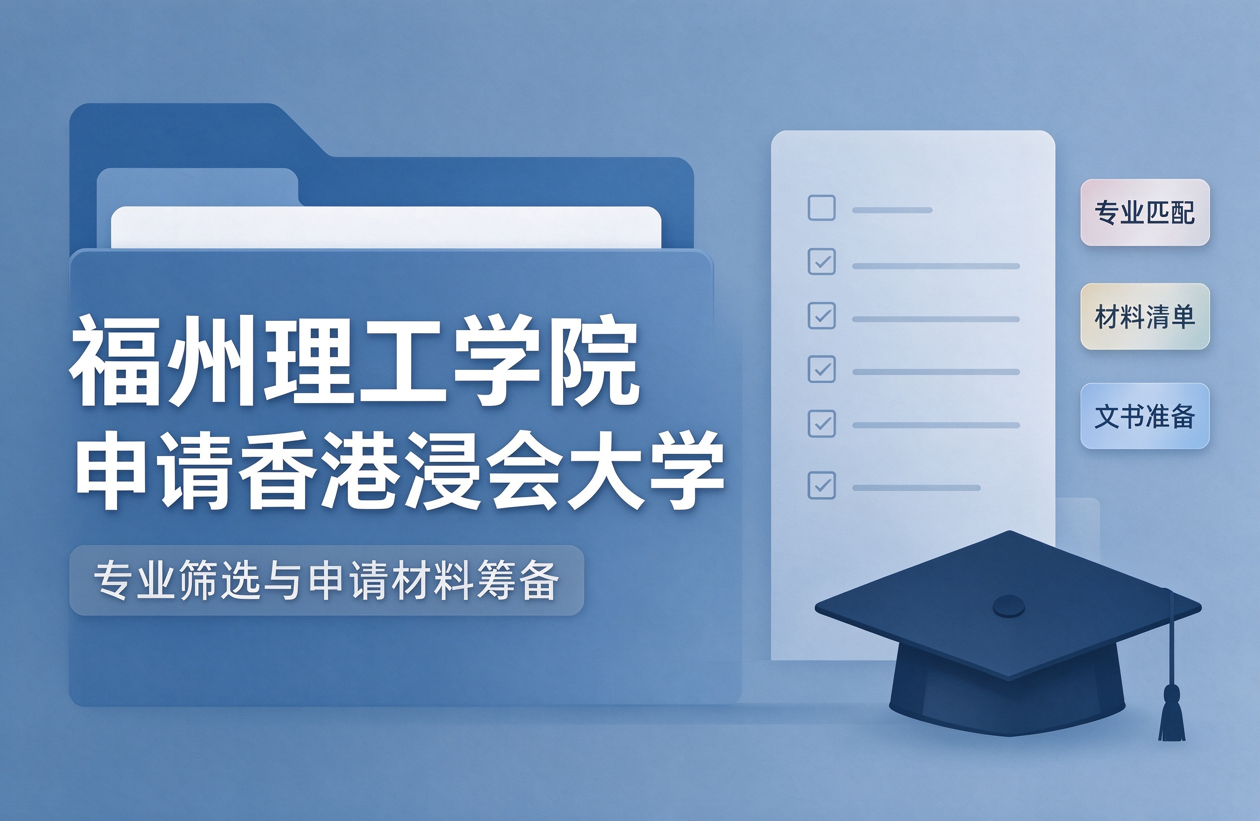 福州理工学院申请香港浸会大学，专业筛选与申请材料筹备