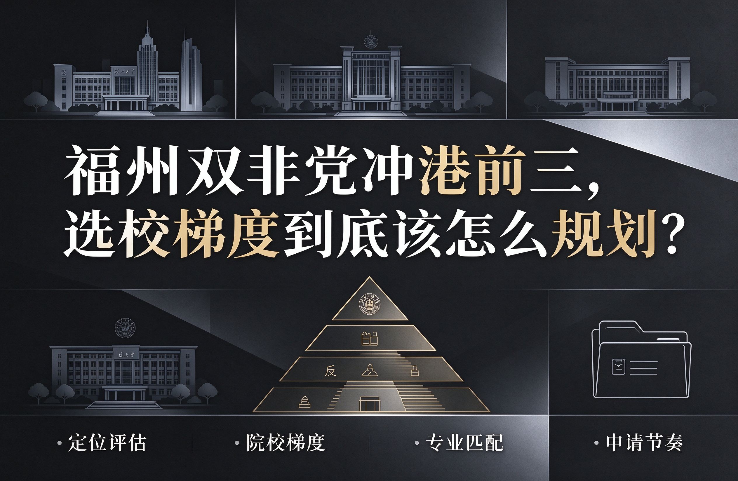 福州双非党冲港前三，选校梯度到底该怎么规划？